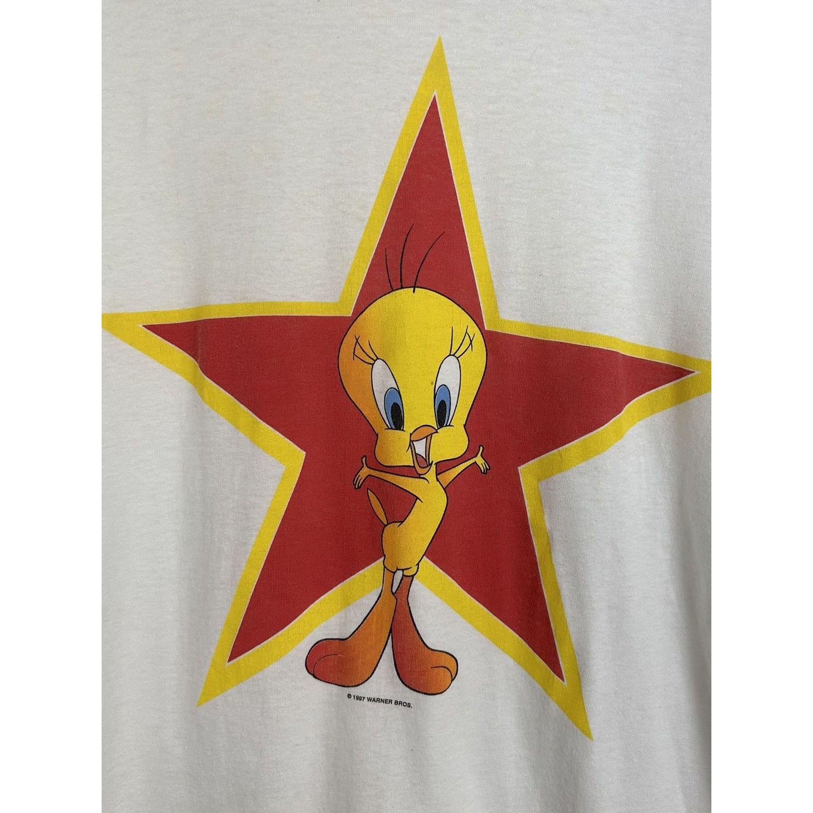 Vintage 90s Vintage 1997 Warner Bros Tweety Pie Licensed T-Shirt Size US S / EU 44-46 / 1 - 2 Thumbnail