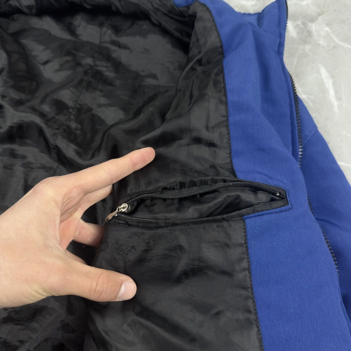 BMW Vintage BMW M Power Michelin Castrol BBS Blue Bomber Jacket Size US XL / EU 56 / 4 - 12 Thumbnail