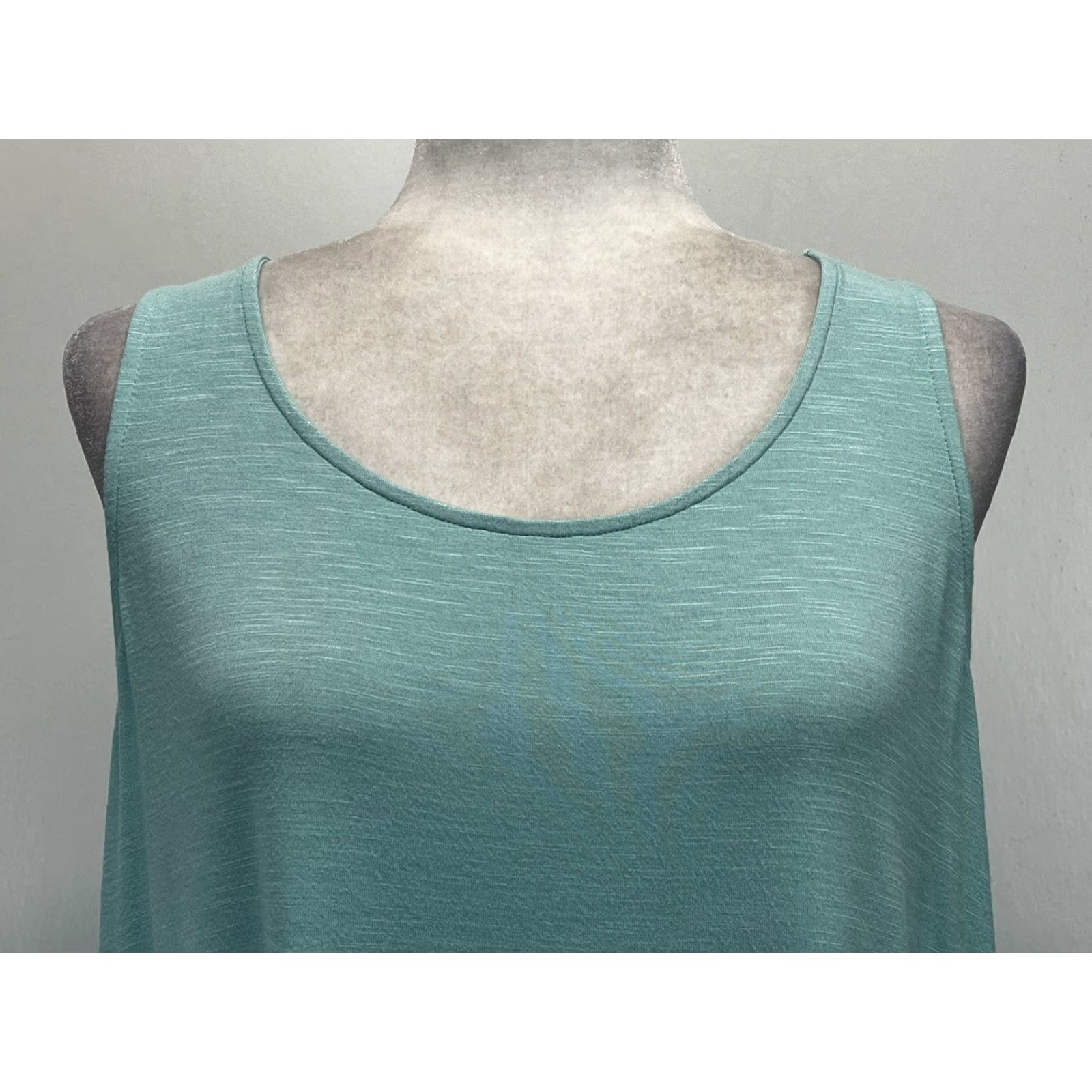 J. Jill J. Jill Tank Dress Womens M Aqua Blue Pockets Comfort Jersey Casual Summer Size M / US 6-8 / IT 42-44 - 5 Thumbnail