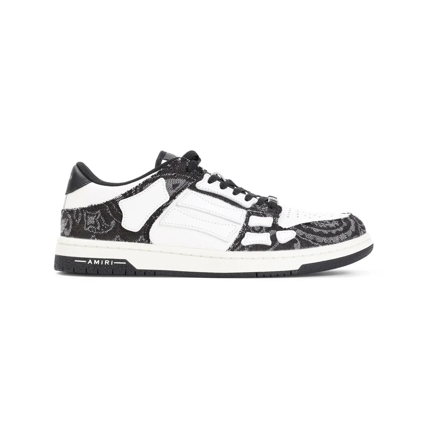 Amiri o1s1wg110426 Bandana Denim Skeleton Top Low Sneakers Size US 7 / EU 40 - 1 Thumbnail