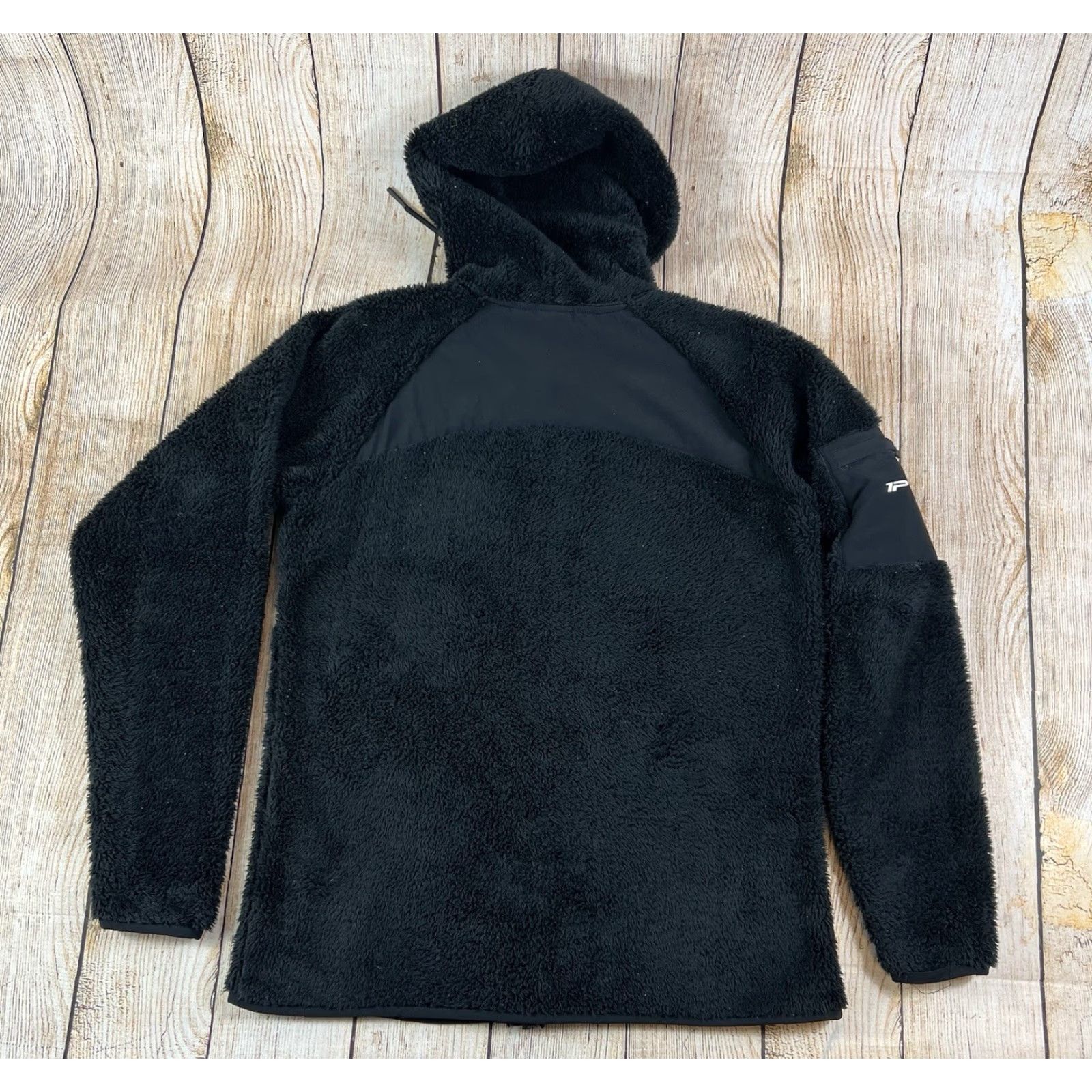 Vintage 1st Phorm Women’s Jacket Black Sherpa Fleece Full Zip Hooded Size M Size M / US 6-8 / IT 42-44 - 2 Thumbnail