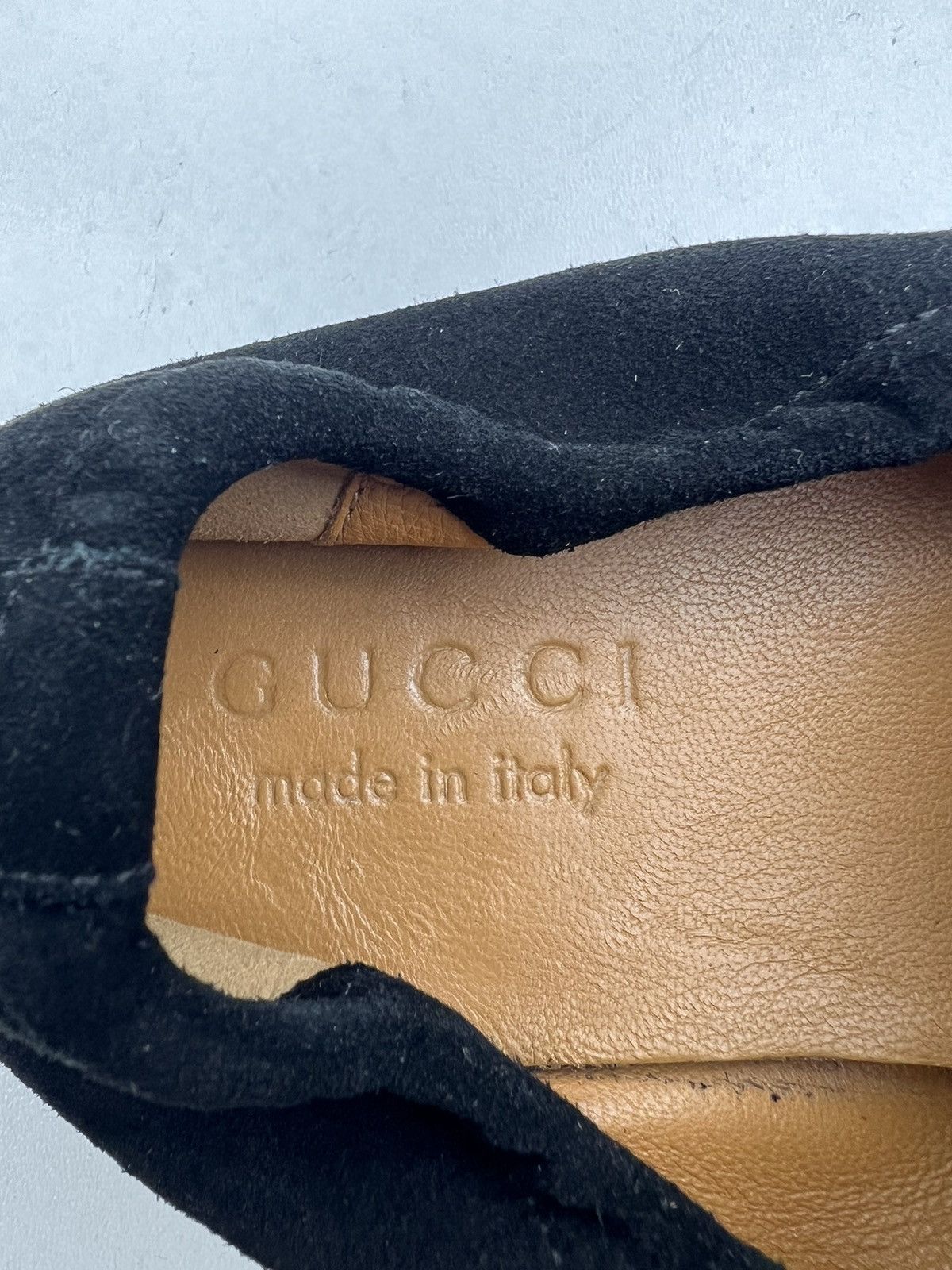 Gucci GUCCI Loafers Suede Shoes GG Buckle Web Stripe Black Men’s Size US 7.5 / EU 40-41 - 24 Thumbnail