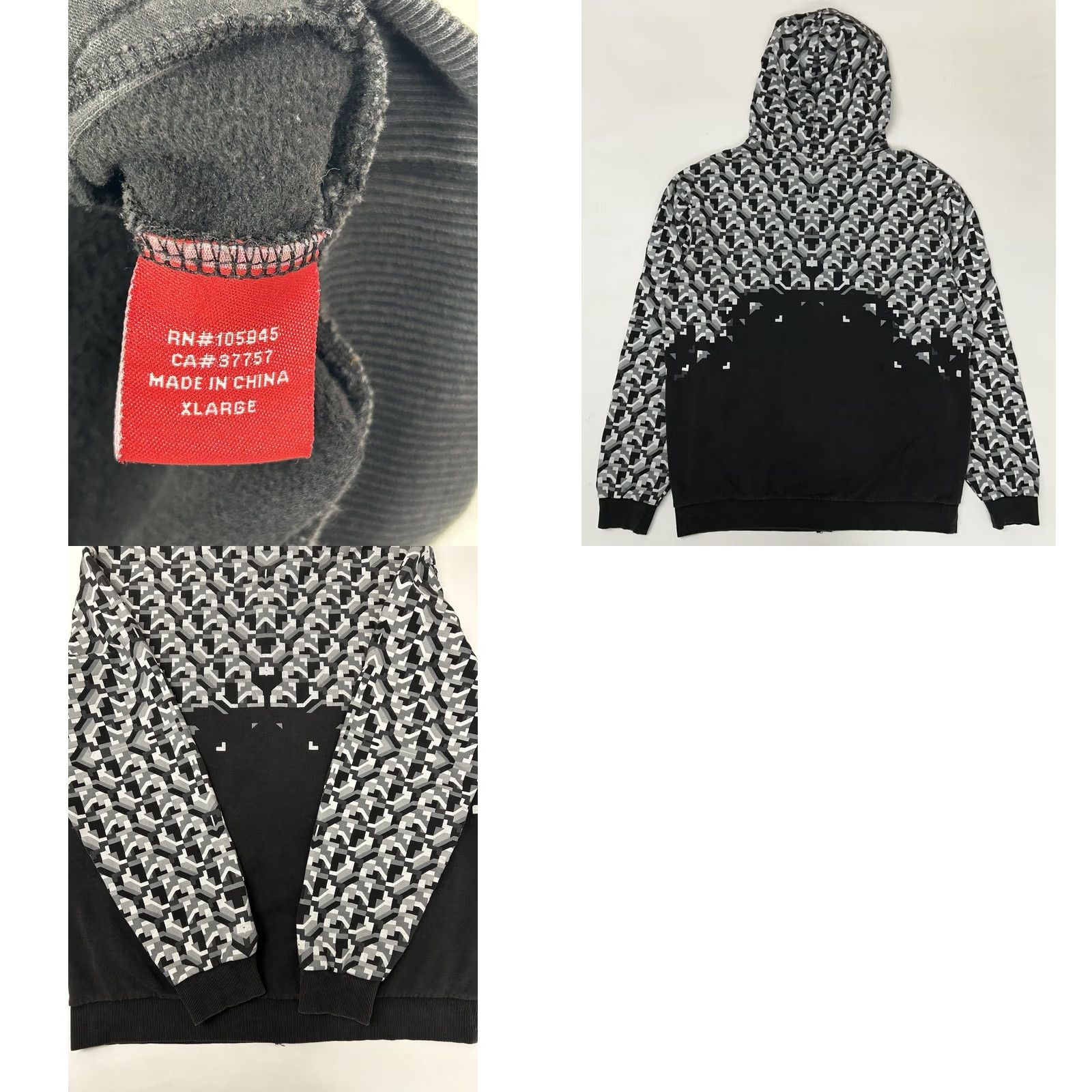 Element VINTAGE Element Skateboards Hoodie Graphic Y2K XL Skate 2000s Zip Black Mens Size US XL / EU 56 / 4 - 10 Thumbnail