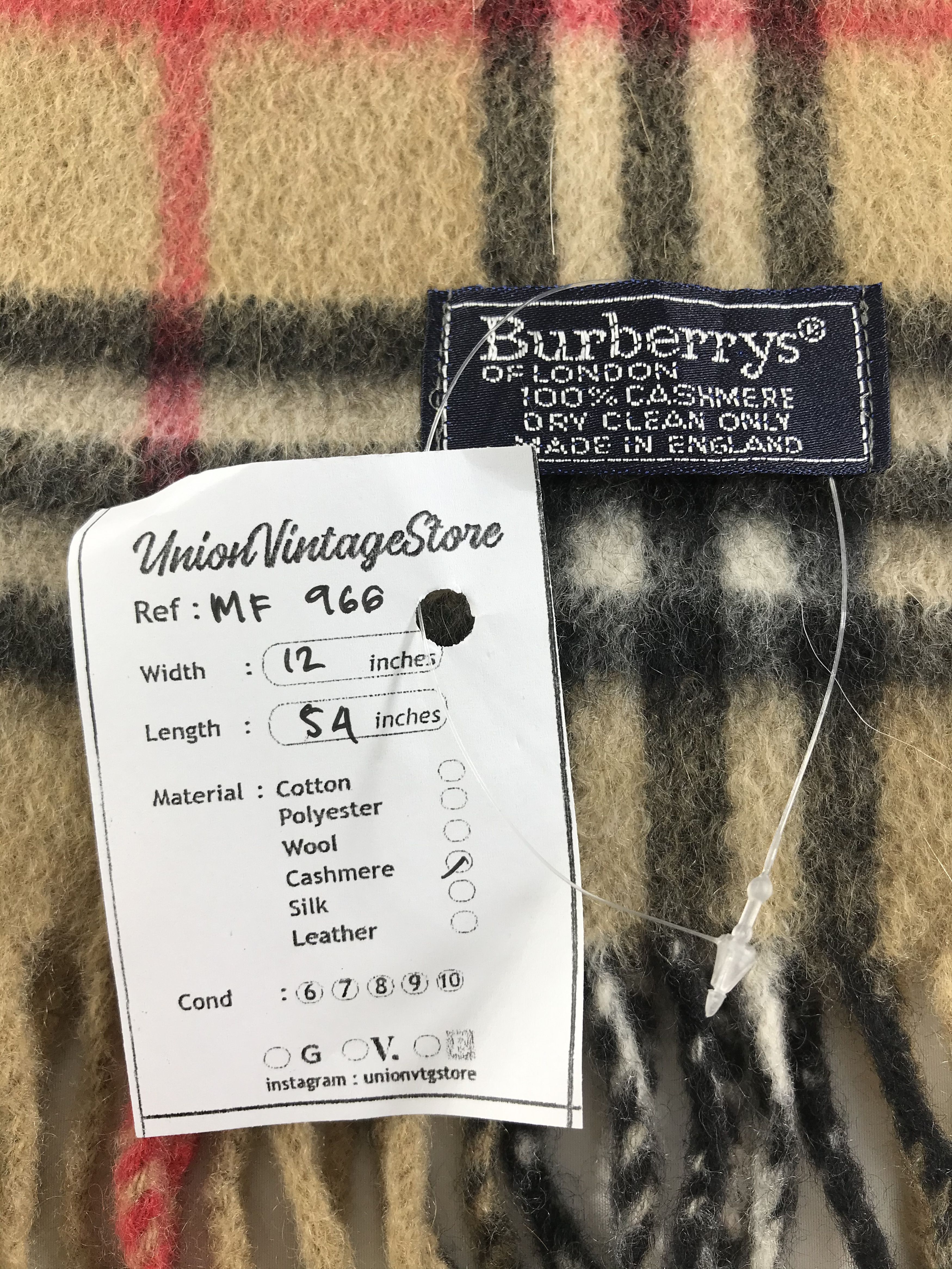 Burberry Vintage Burberry Scarf/Muffler/Neckwear MF966 Size ONE SIZE - 4 Thumbnail