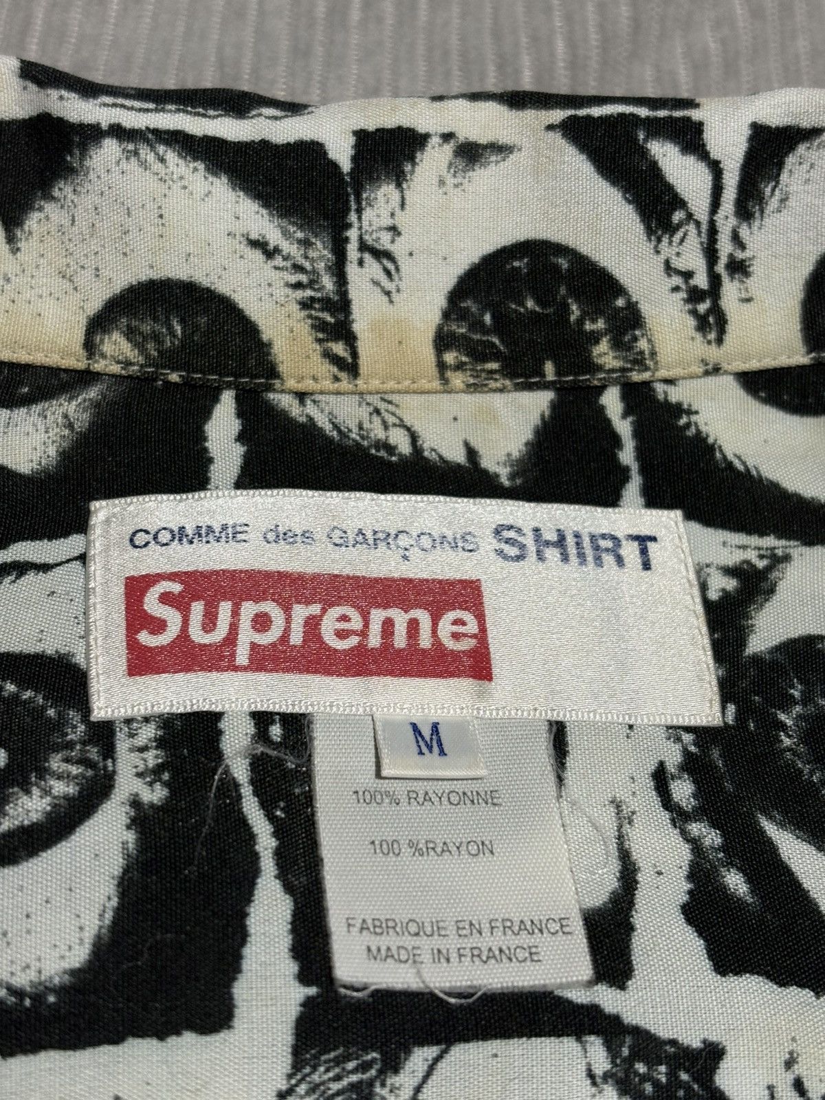 Comme des Garcons SHIRT × Supreme Supreme CDG SS17 Eyes Shirt button eyeball graphic logo polo Size US M / EU 48-50 / 2 - 6 Thumbnail