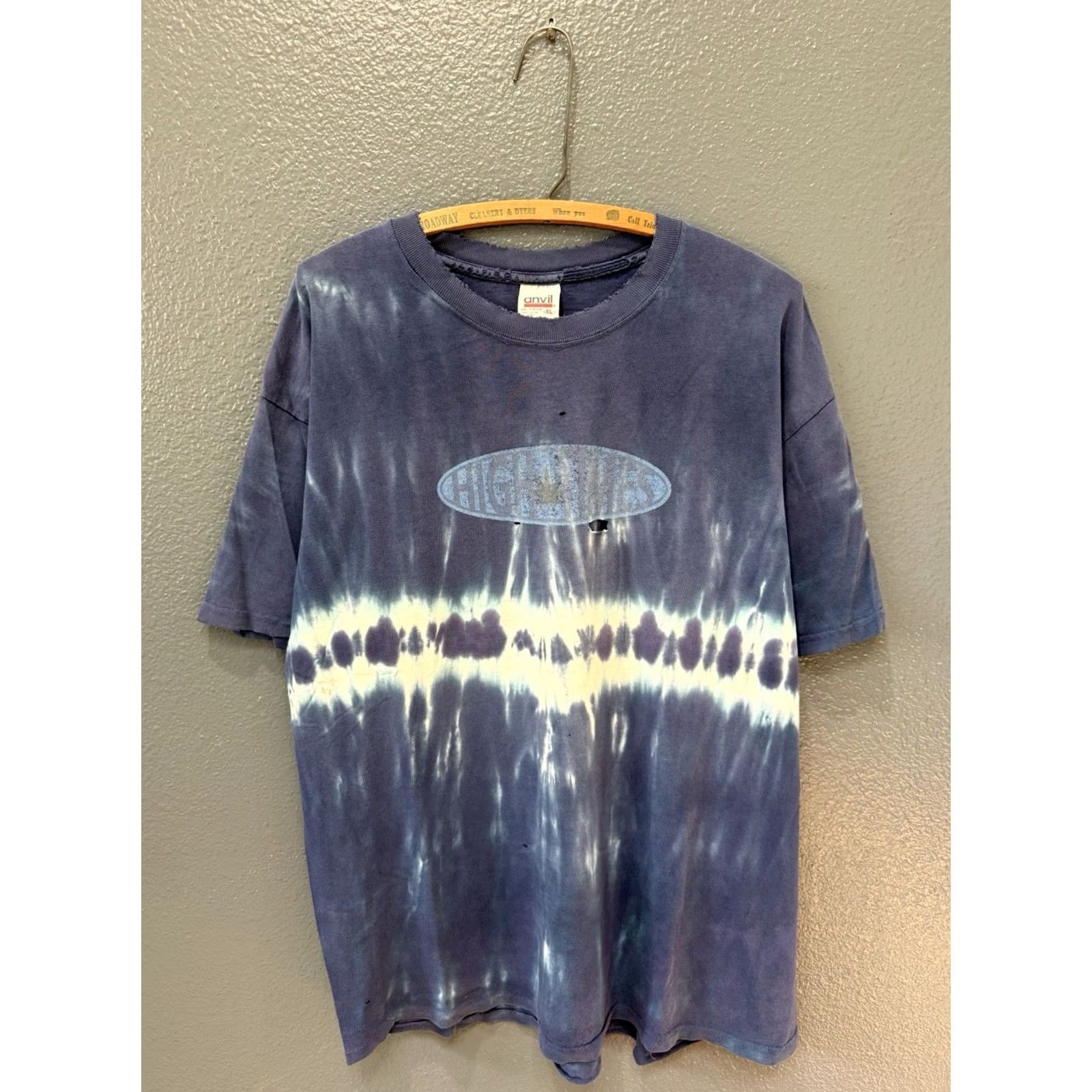 Anvil VINTAGE Anvil High Times Magazine Tee Shirt Size XL 90’s Tie Dye Flawed Size US XL / EU 56 / 4 - 3 Thumbnail
