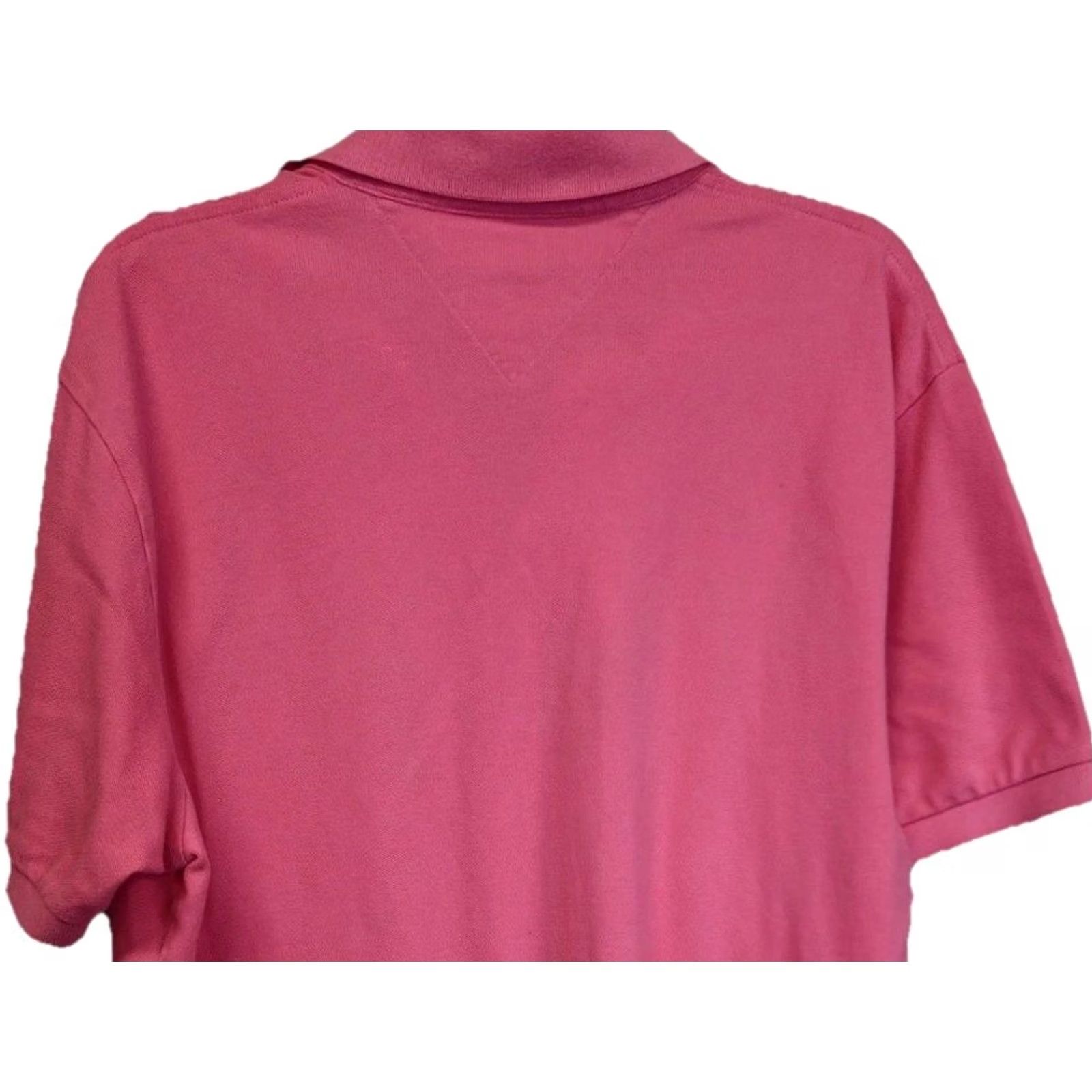 Tommy Hilfiger Tommy Hilfiger Polo Shirt Men L Pink Short Sleeve 100% Cotton Logo Button Classic Golf Walking Size US L / EU 52-54 / 3 - 5 Thumbnail