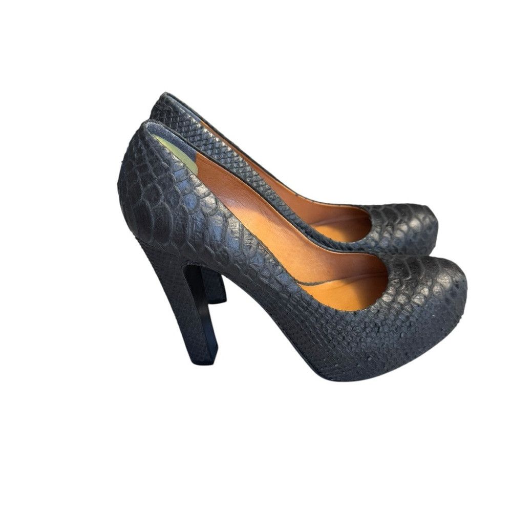 Other Pour La Victoire Irina II Snakeskin High Heel Black Shoes M Size US 8 / IT 38 - 5 Thumbnail