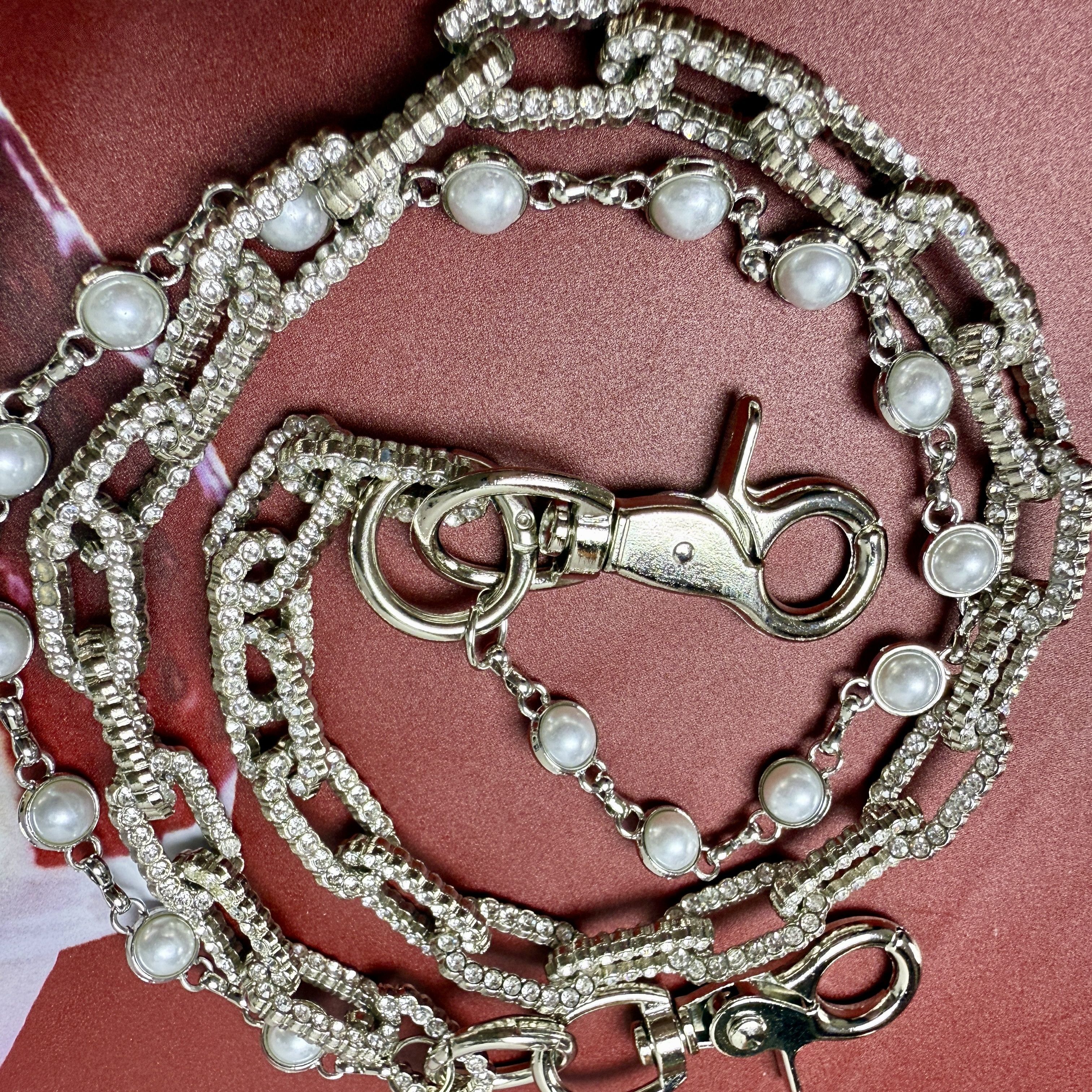 Japanese Brand × Jewelry Punk Pants Chain with Pearl Accents Size ONE SIZE - 2 Thumbnail