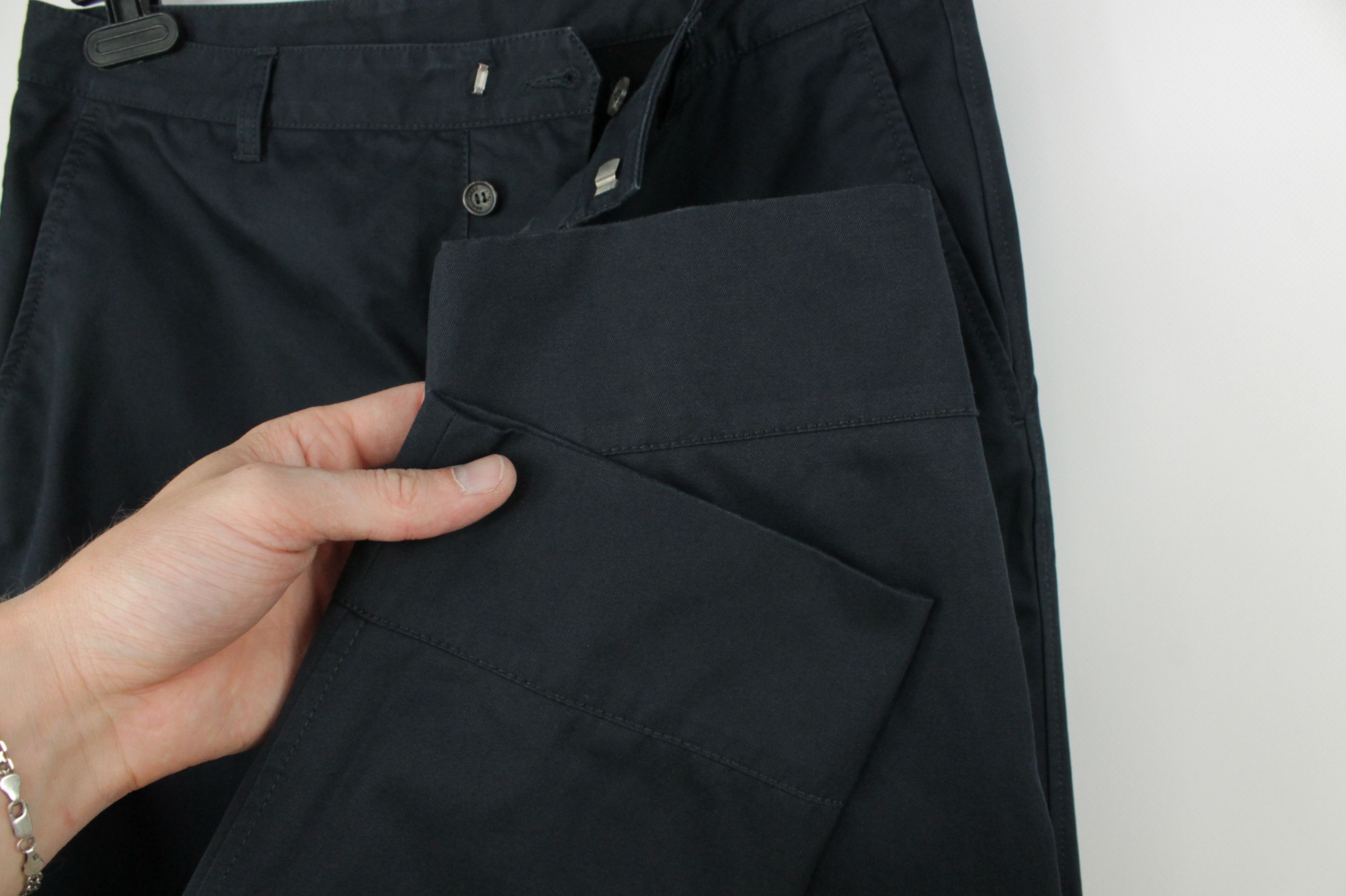 Dsquared2 Dsquared2 Navy Twill Cotton Cropped Chino Pants Women's Size 27" / US 4 / IT 40 - 4 Thumbnail