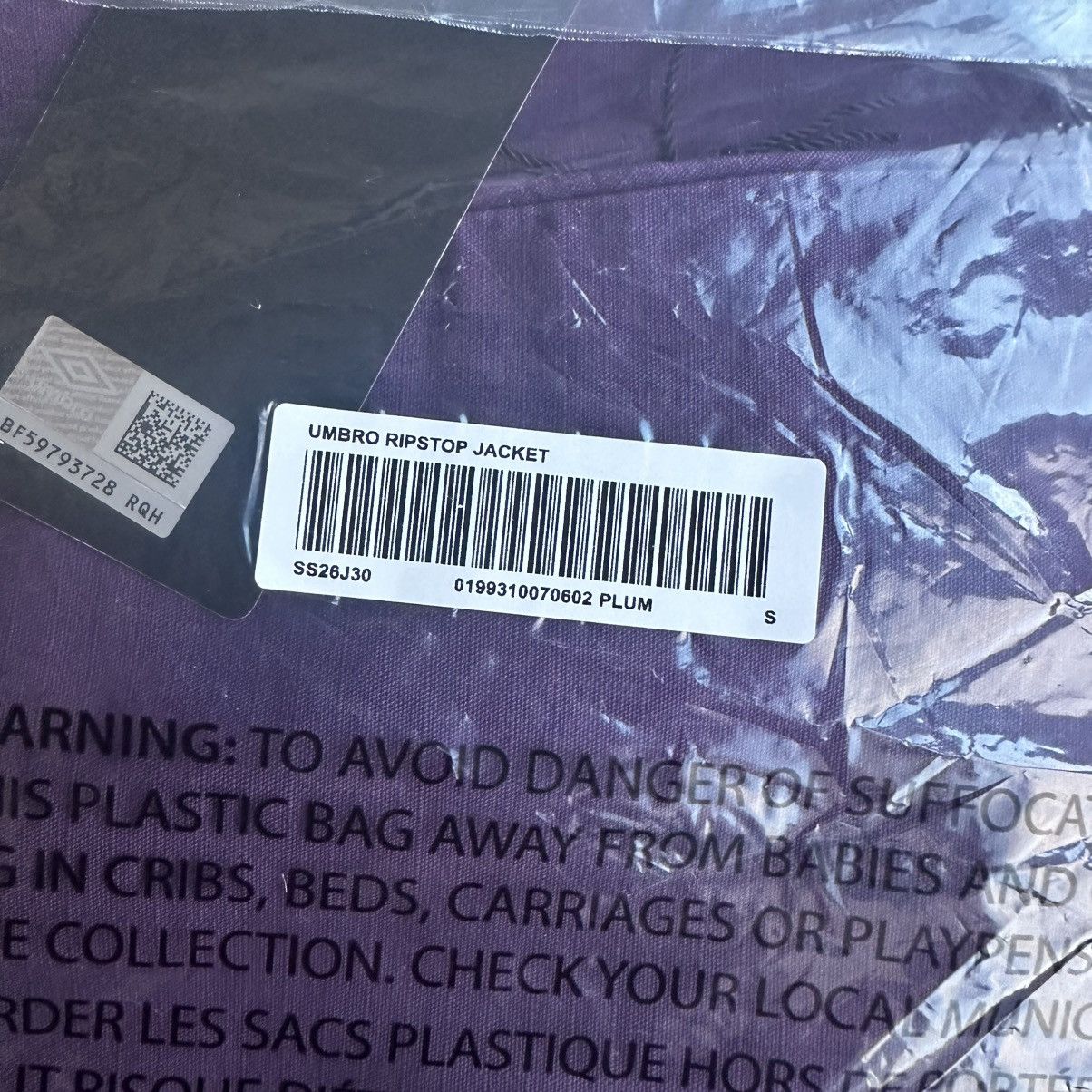 Supreme × Umbro Supreme Umbro Cotton Ripstop Track Jacket Plum Size Small Size US S / EU 44-46 / 1 - 3 Thumbnail