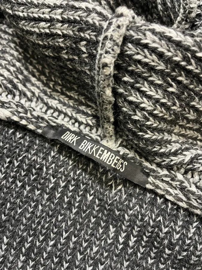 Dirk Bikkembergs 2000s Bikkembergs Knit Grey Zip-Up Hoodie Size US M / EU 48-50 / 2 - 12 Thumbnail