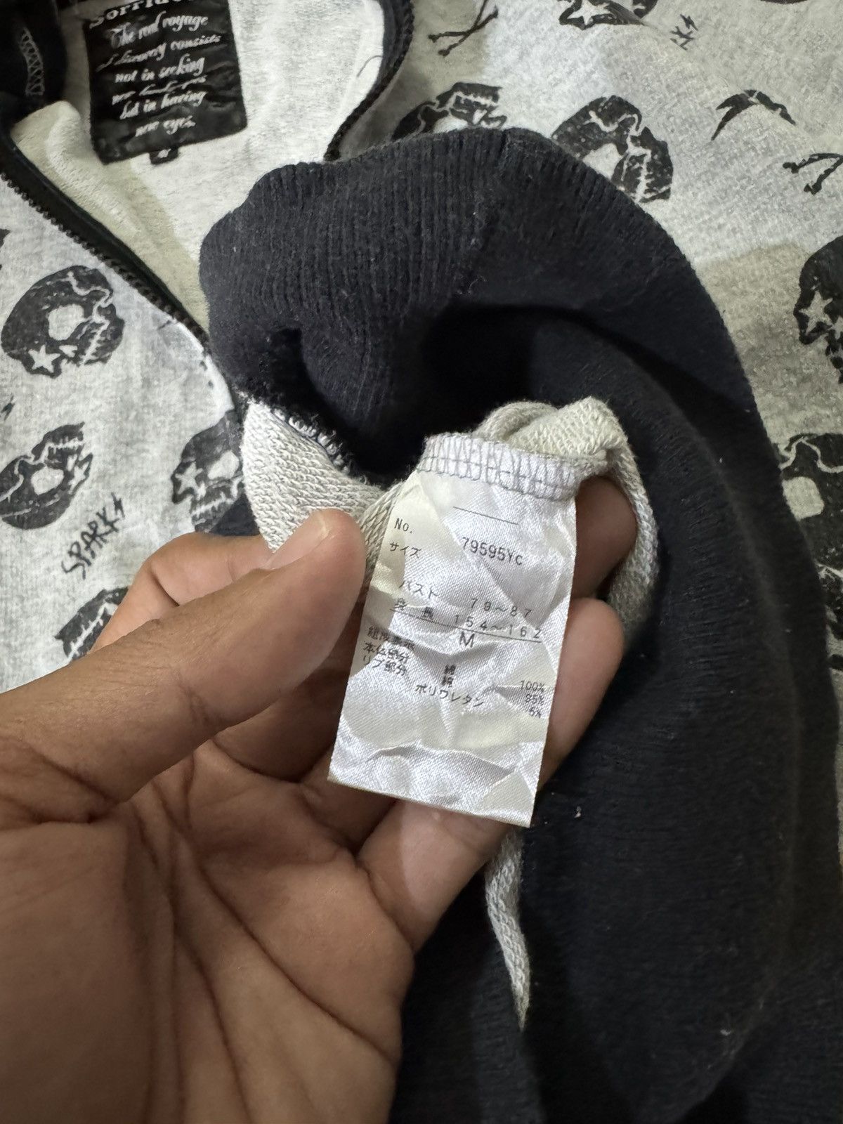 Japanese Brand FUR HOODIE BY SORRIDERE SPARKS LIKE LGB STYLE Size US S / EU 44-46 / 1 - 6 Thumbnail