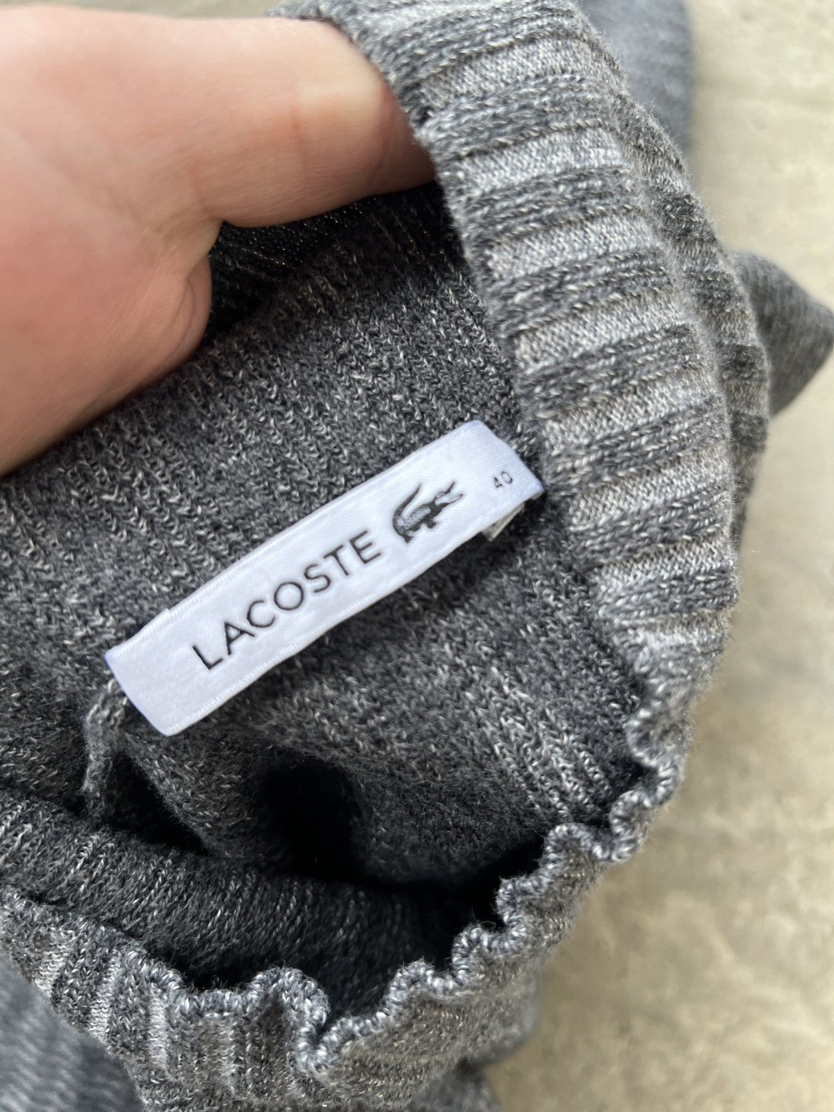 Lacoste Lacoste Wool Sweater Size M / US 6-8 / IT 42-44 - 4 Thumbnail