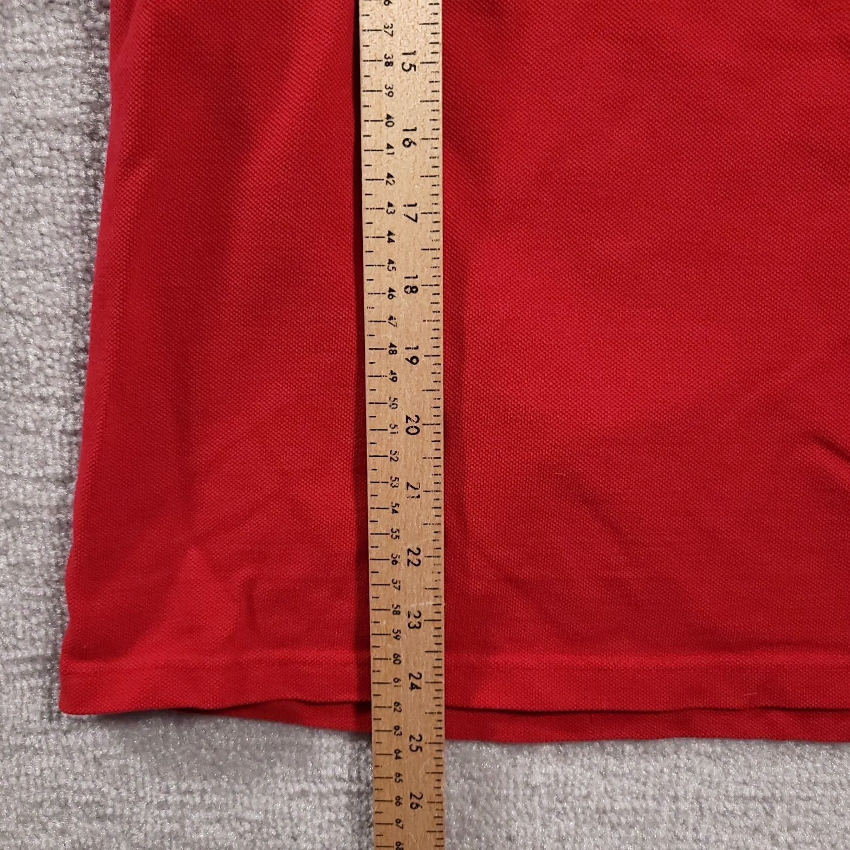 Jerzees VINTAGE 90s Red Polo Shirt Staff Short Sleeve Mens Med Mark Twain Landing MIssouri Size US M / EU 48-50 / 2 - 7 Thumbnail