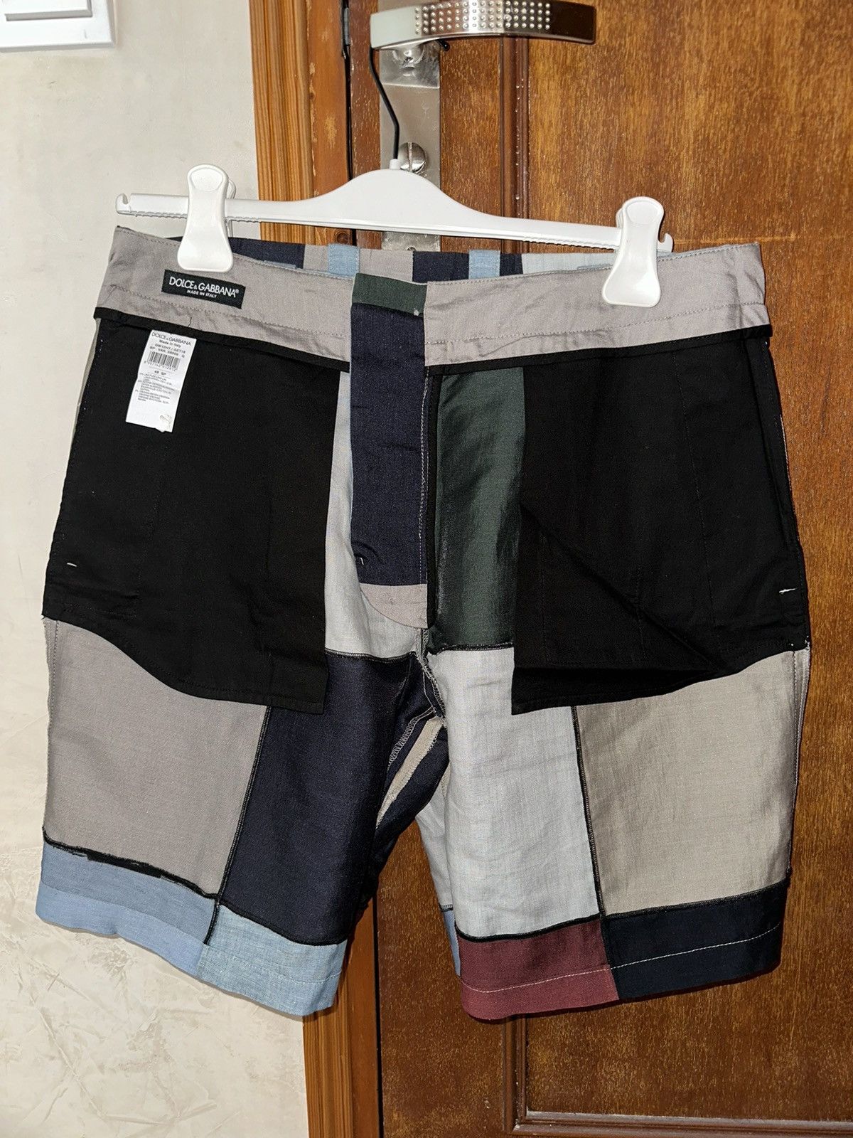 Dolce & Gabbana Dolce & Gabbana Cotton and linen patchwork shorts Size US 34 / EU 50 - 6 Thumbnail