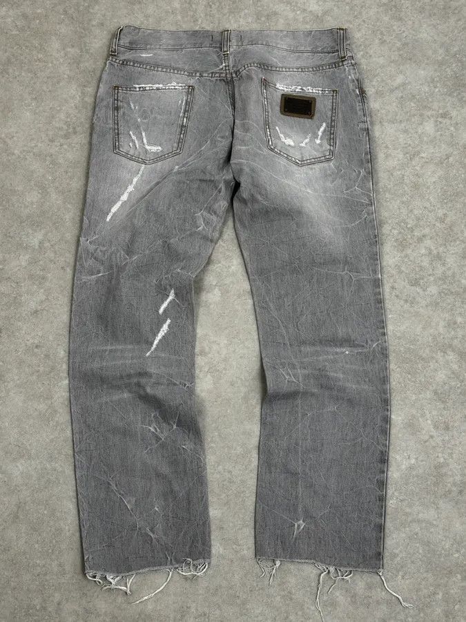 Dolce & Gabbana AW2010 Dolce & Gabbana Distressed Grey Denim Jeans Size 28" / US 6 / IT 42 - 5 Thumbnail