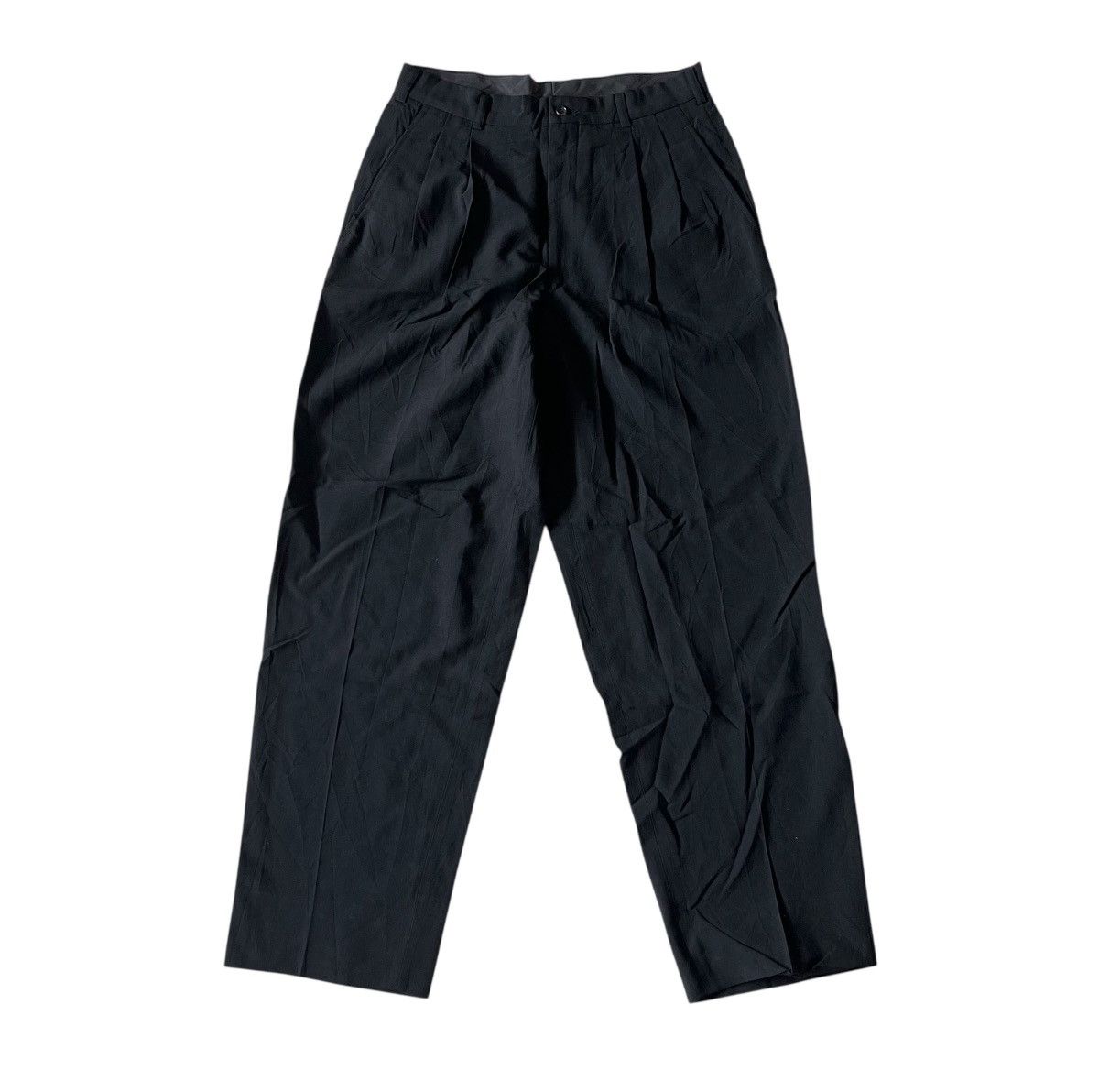 Comme des Garcons Homme Plus TAX FREE 🇺🇸 cdg homme plus AD93 pleated wool blend trousers Size US 29 - 1 Thumbnail