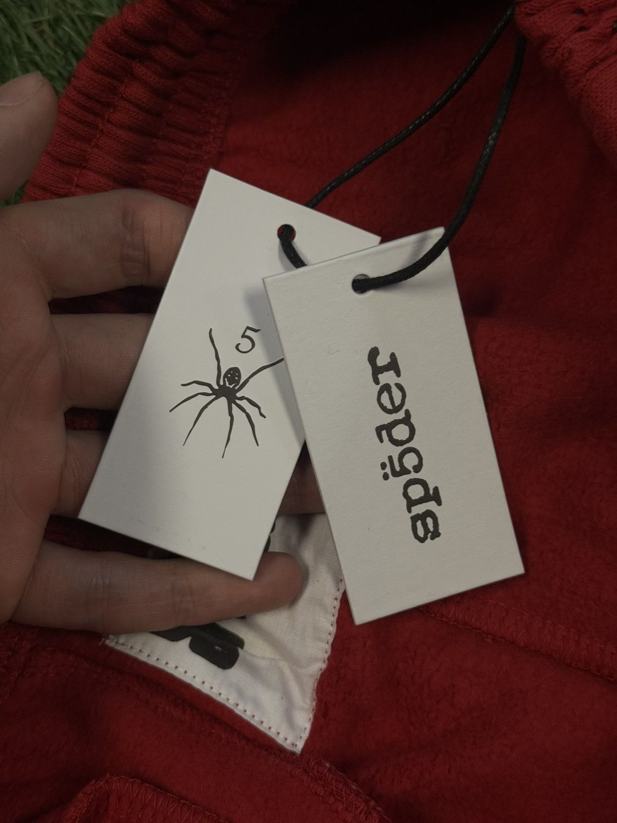 Sp5der Sp5der Worldwide VVS Red Stone Crystal Sweatpants XL (NEW) Size US 34 / EU 50 - 7 Thumbnail