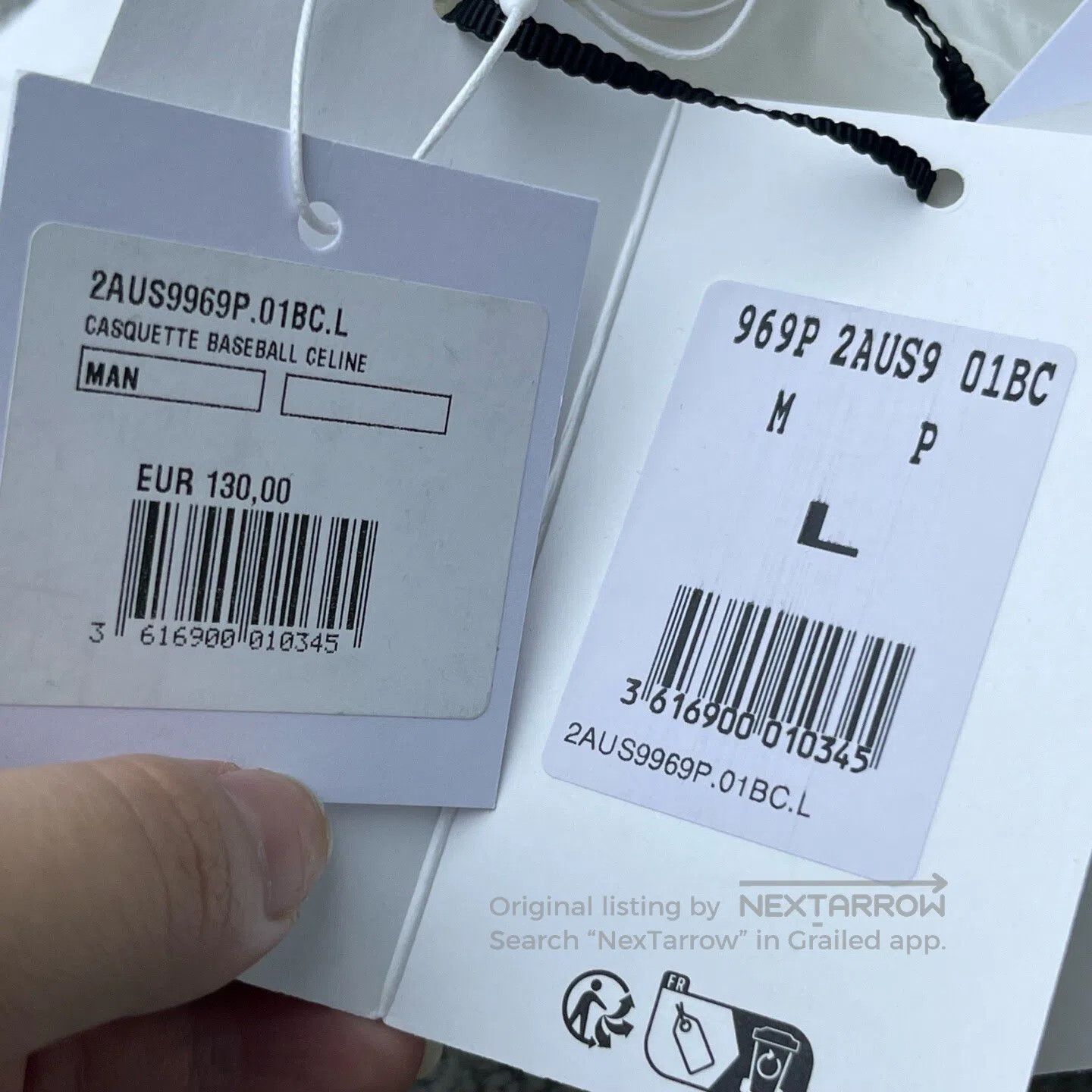 Celine CELINE size XL Stylish, modern cotton duckbill cap| Size ONE SIZE - 8 Thumbnail