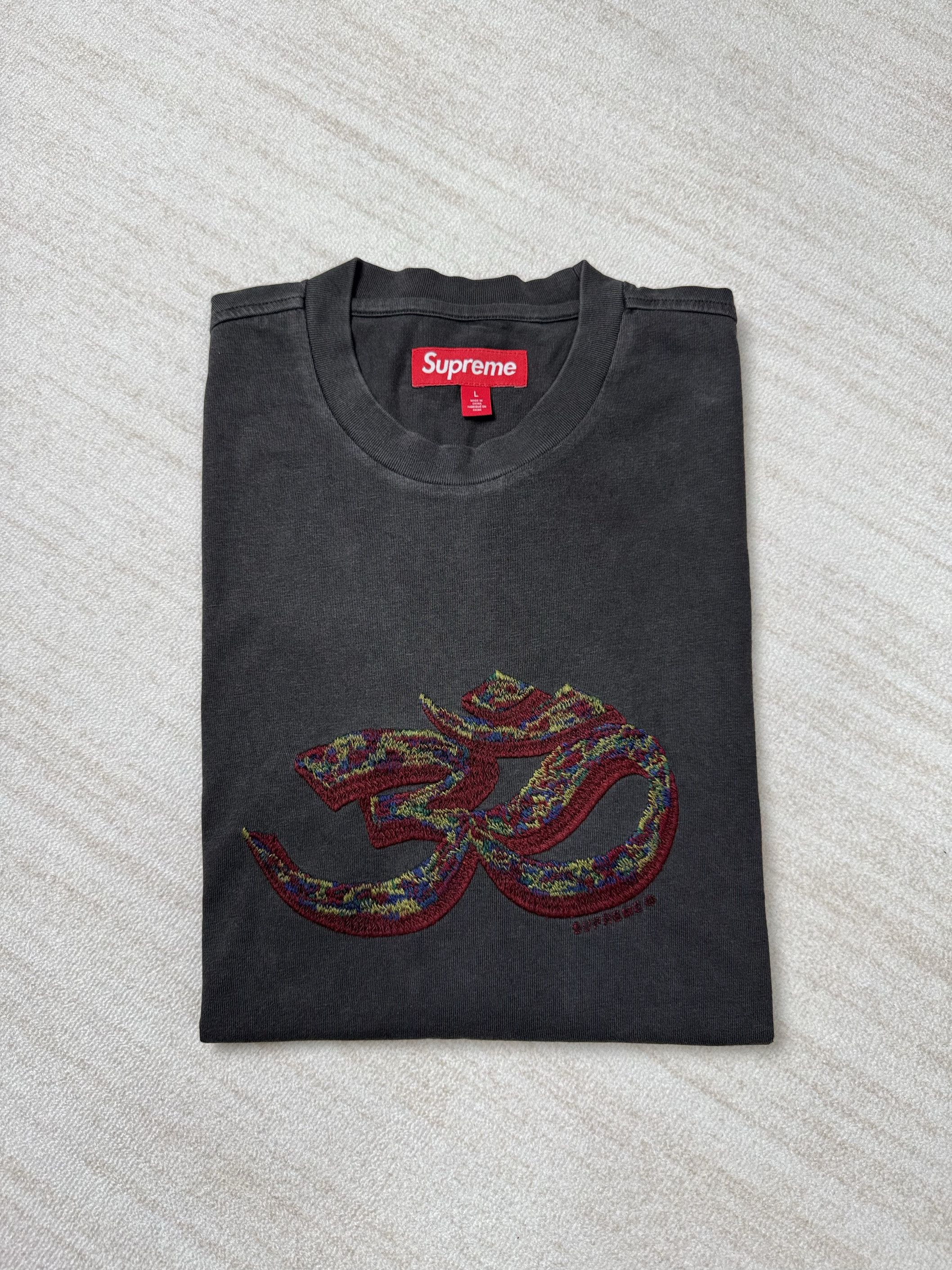 【Supreme】Ohm Embroidered S/S Top★Black★24FW★ Supreme Ohm Embroidered S S Top (FW24) - $88
