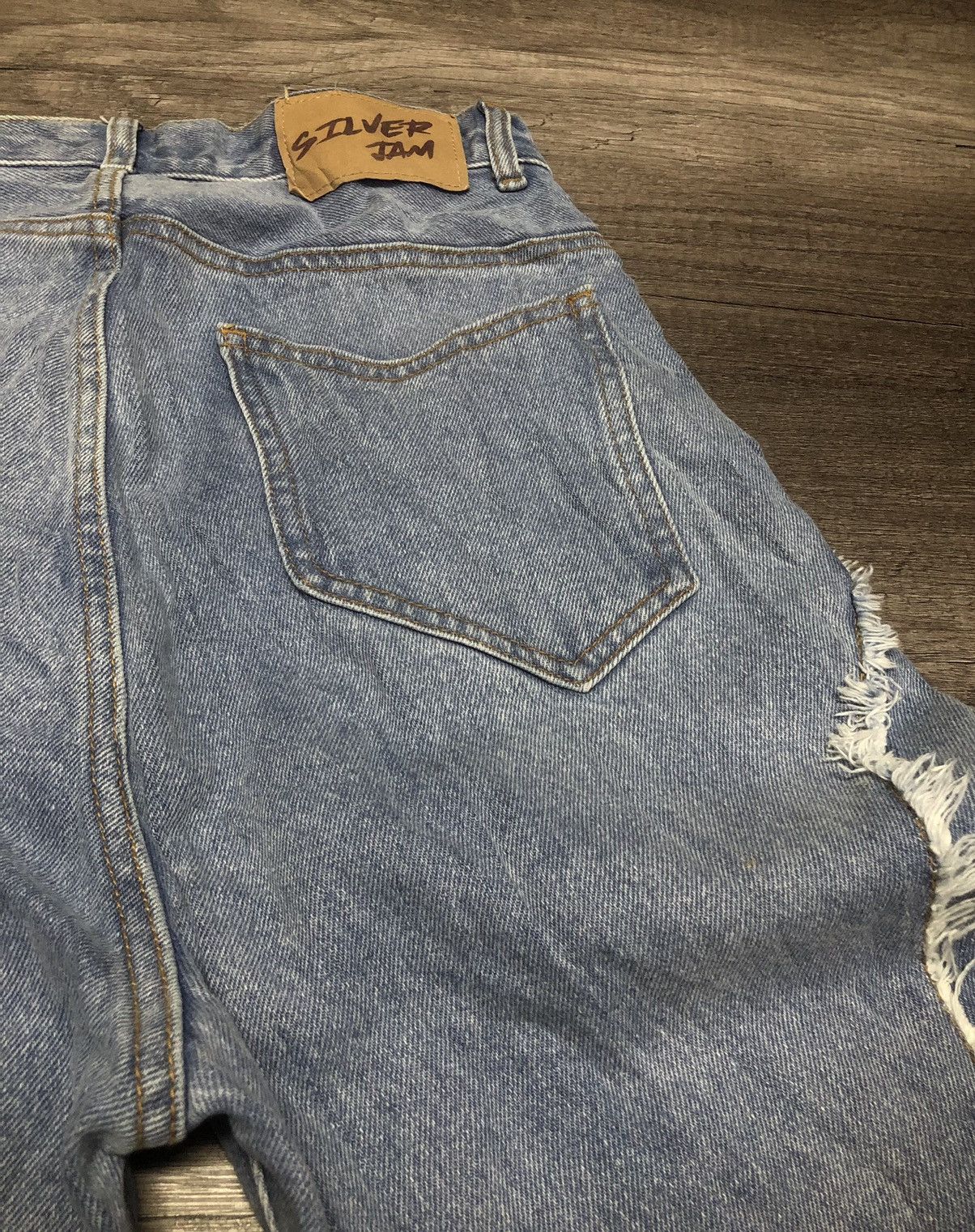 Japanese Brand W.W.G SILVER JAM JEANS UNISEX DESIGN Size US 28 / EU 44 - 16 Thumbnail
