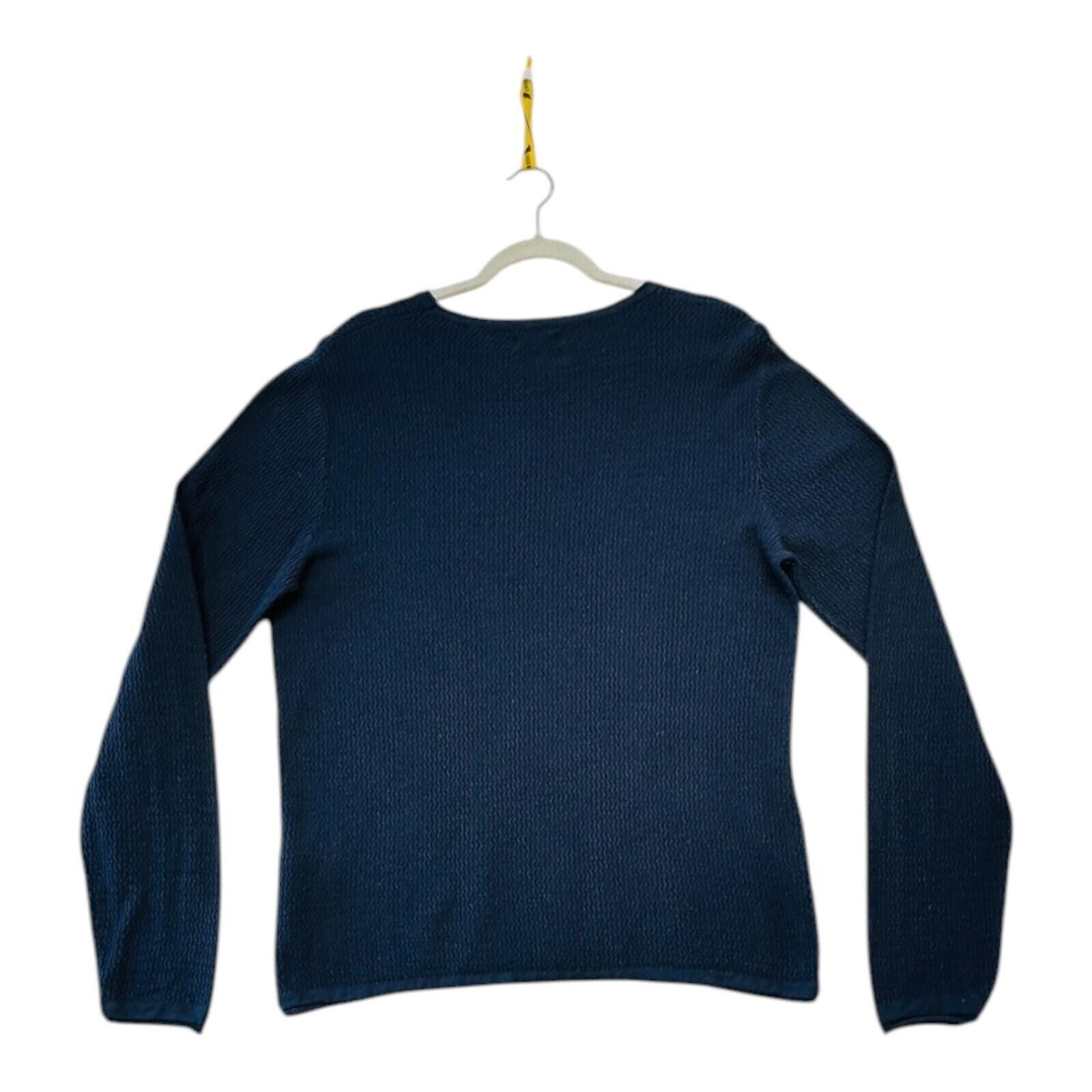 Jack & Jones Jack & Jones Jumper Men's UK Size XL Blue Textured Knit Size US XL / EU 56 / 4 - 6 Thumbnail