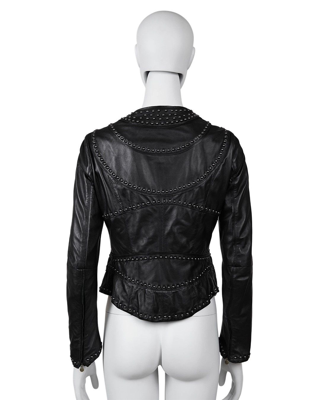 Just Cavalli Just Cavalli Leather Studded Jacket Size M / US 6-8 / IT 42-44 - 5 Thumbnail