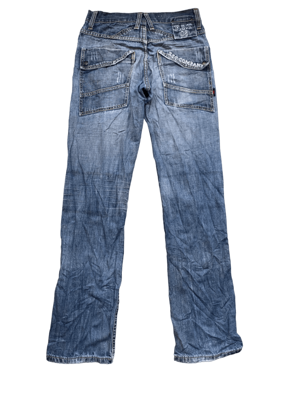 If Six Was Nine × Japanese Brand Distressed Full Denim Multipocket Bush Pants Cargo Jeans Size US 30 / EU 46 - 3 Thumbnail