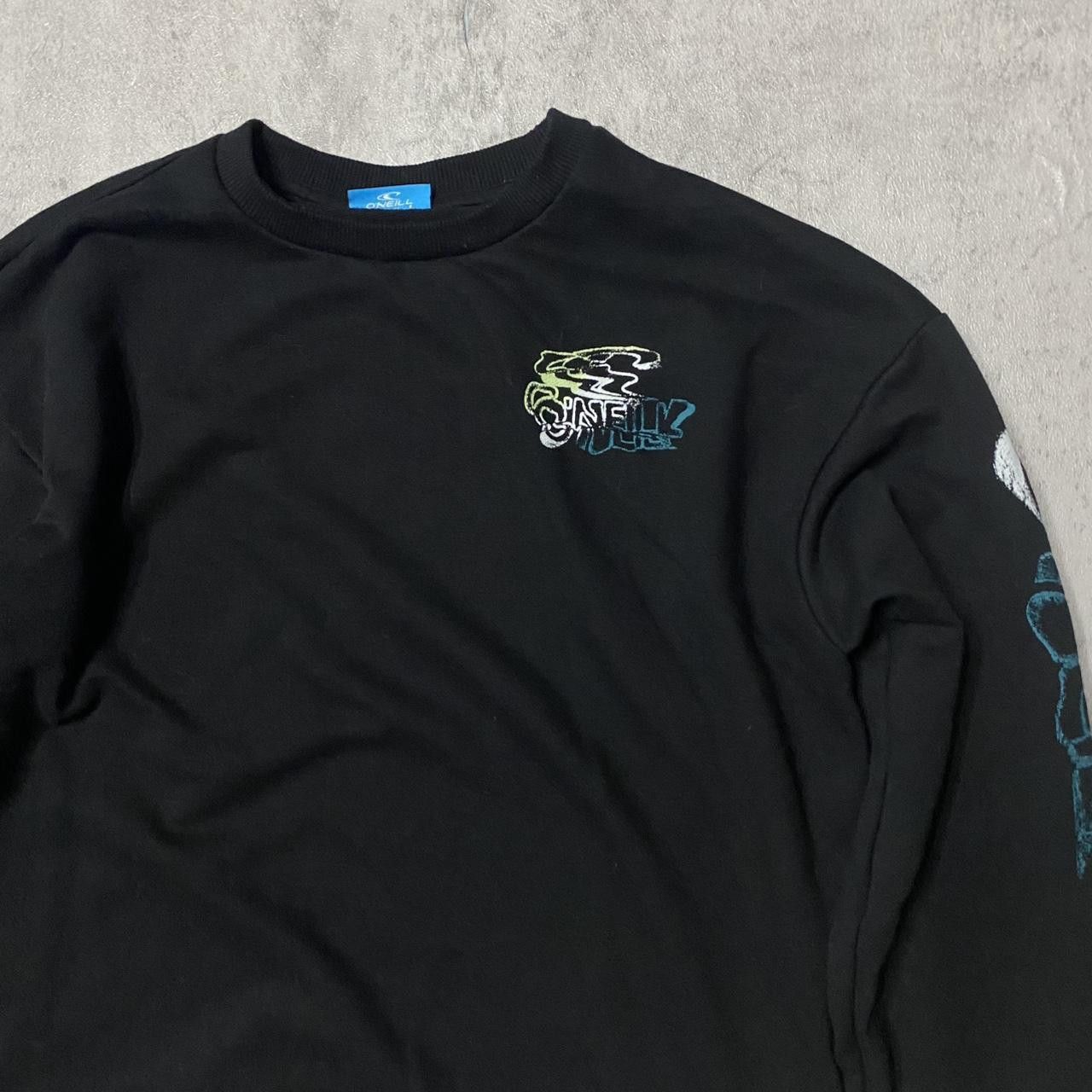 O'Neill Black and green O'Neill crewneck sweatshirt #skater Size US M / EU 48-50 / 2 - 2 Thumbnail
