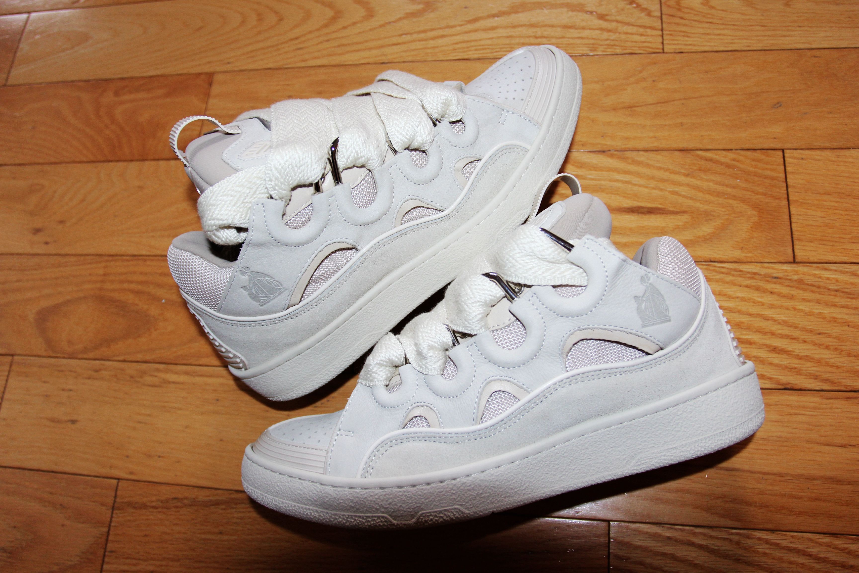 Lanvin BNWT SS24 LANVIN BASKET CURB MONOCHROME SNEAKERS PEACH 41 Size US 8 / EU 41 - 3 Thumbnail
