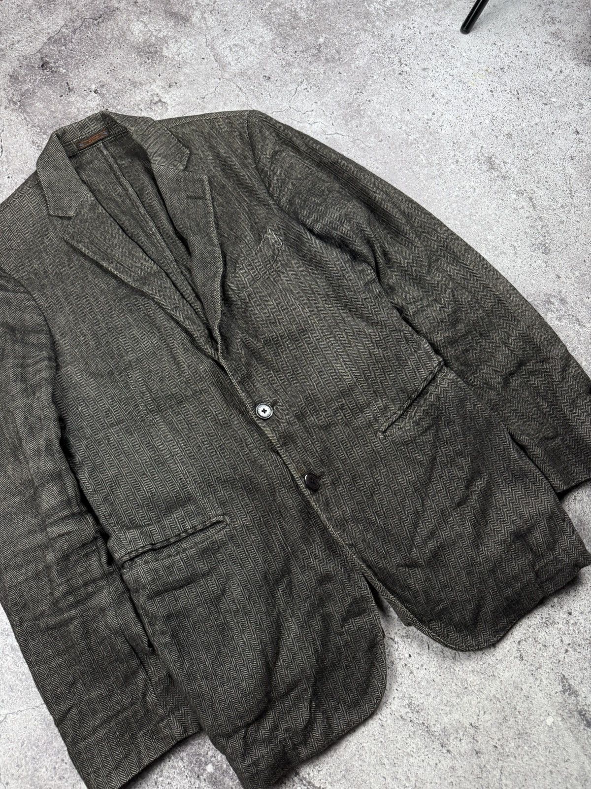 Etro Men's ETRO Tweed Wool Plaid Luxury Blazer Jacket Size 50 Size 40R - 2 Thumbnail