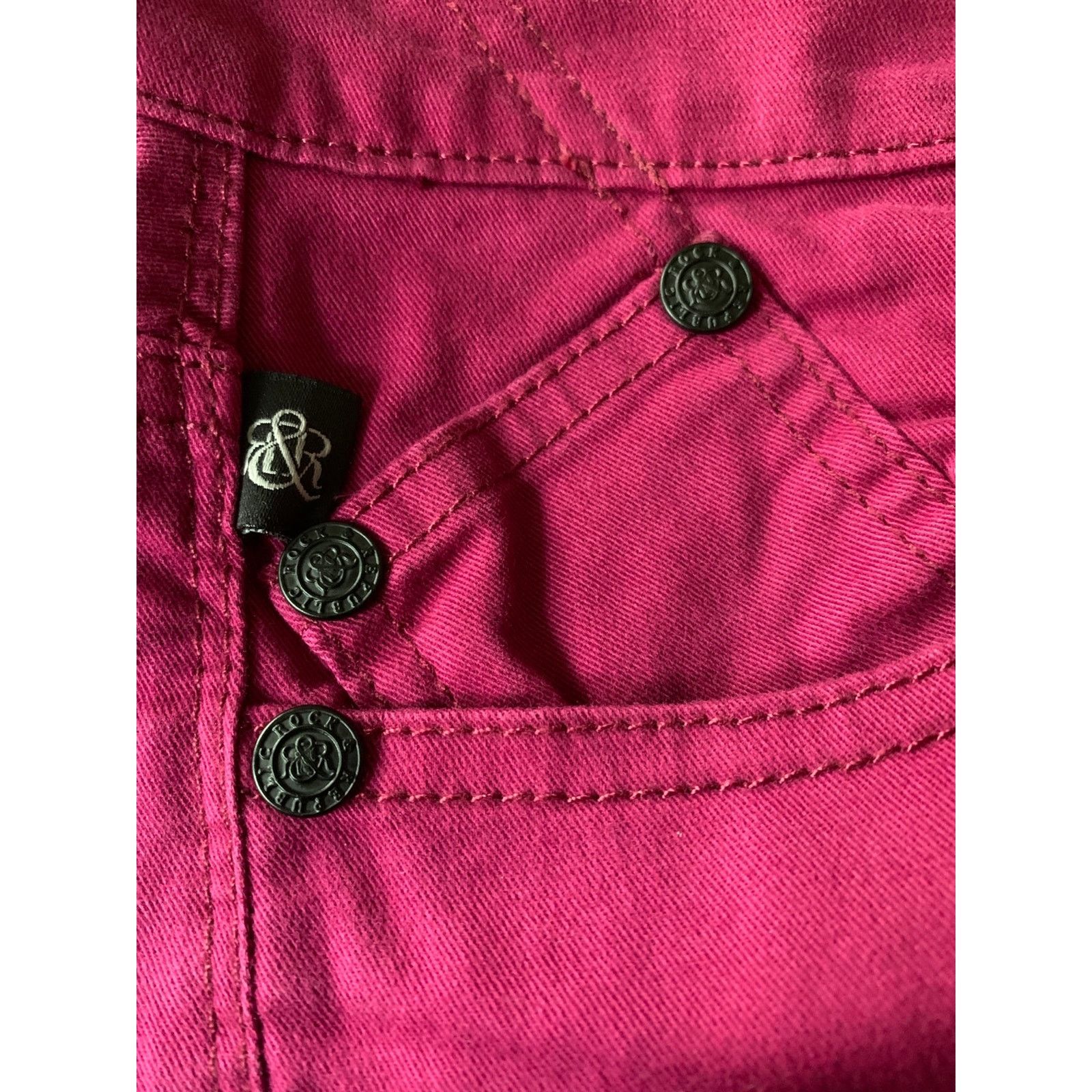 Rock & Republic Rock & Republic Mid Rise Jeans stretch straight leg Women 12 Size 34" / US 12 / IT 48 - 8 Thumbnail