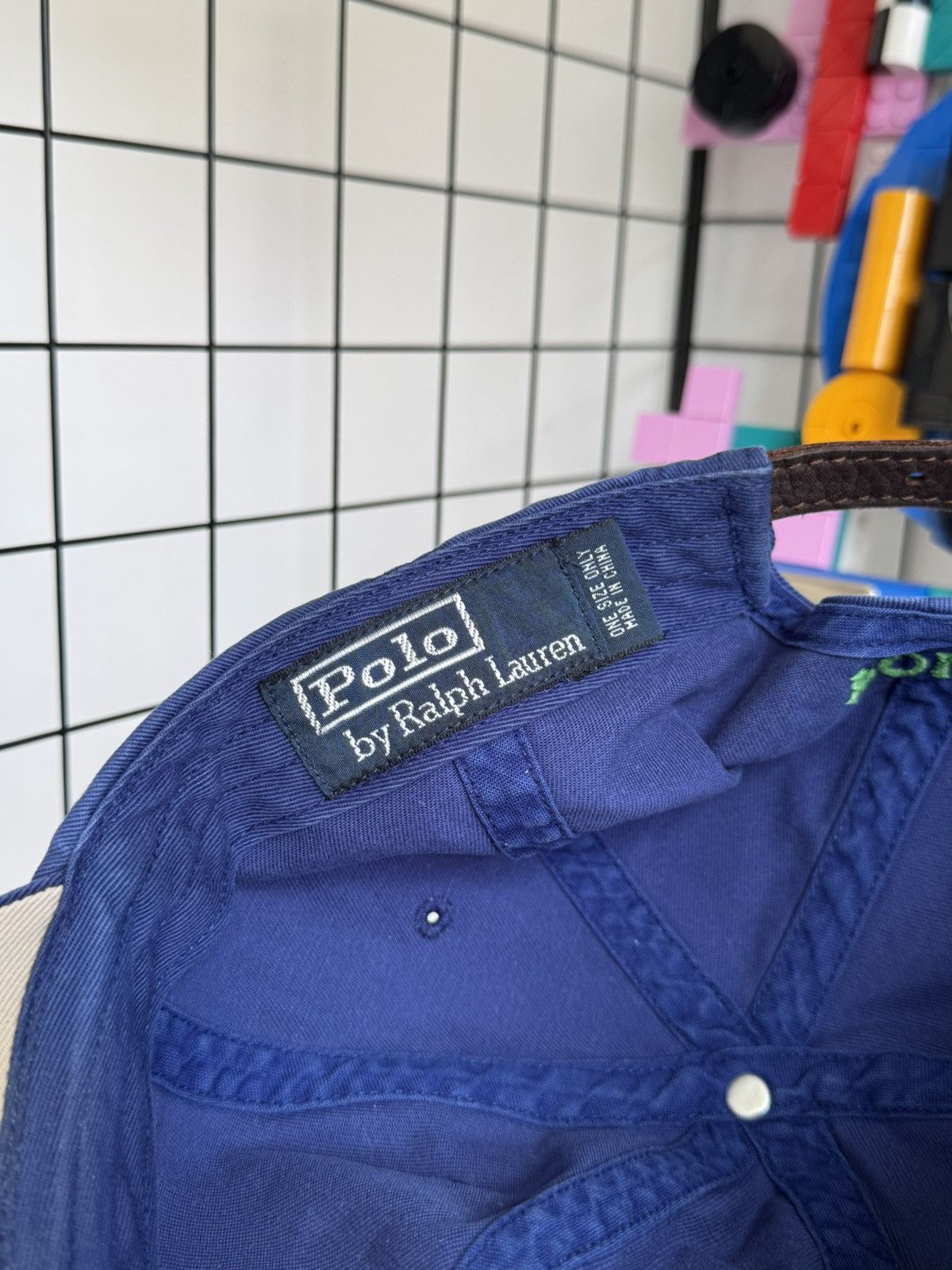 Polo Ralph Lauren Vintage Polo Ralph Lauren Navy Blue Cap Size ONE SIZE - 7 Thumbnail