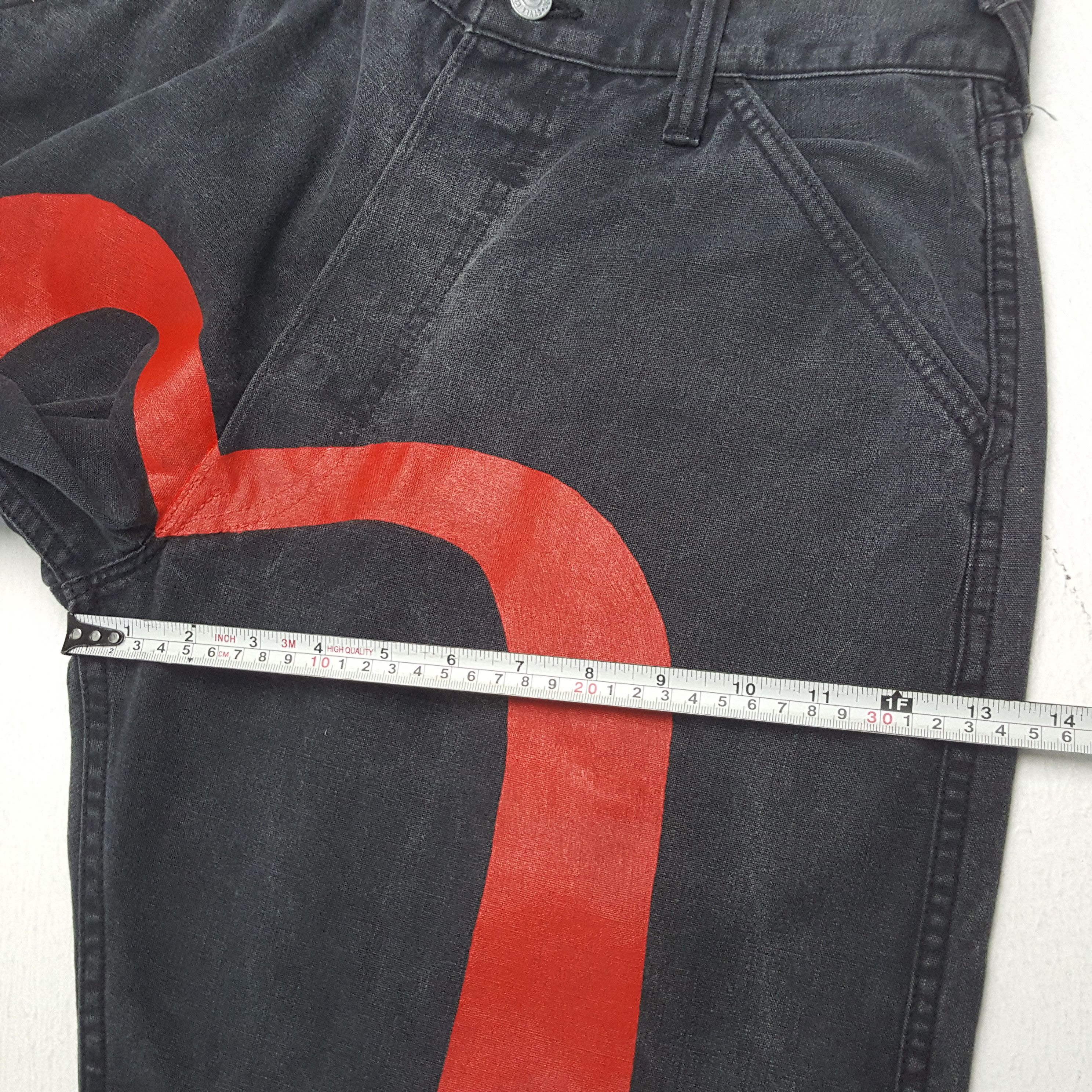 Evisu × Japanese Brand × Vintage Vintage EVISU Japanese Brand Daicock Custom Black Jeans Size US 30 / EU 46 - 9 Thumbnail