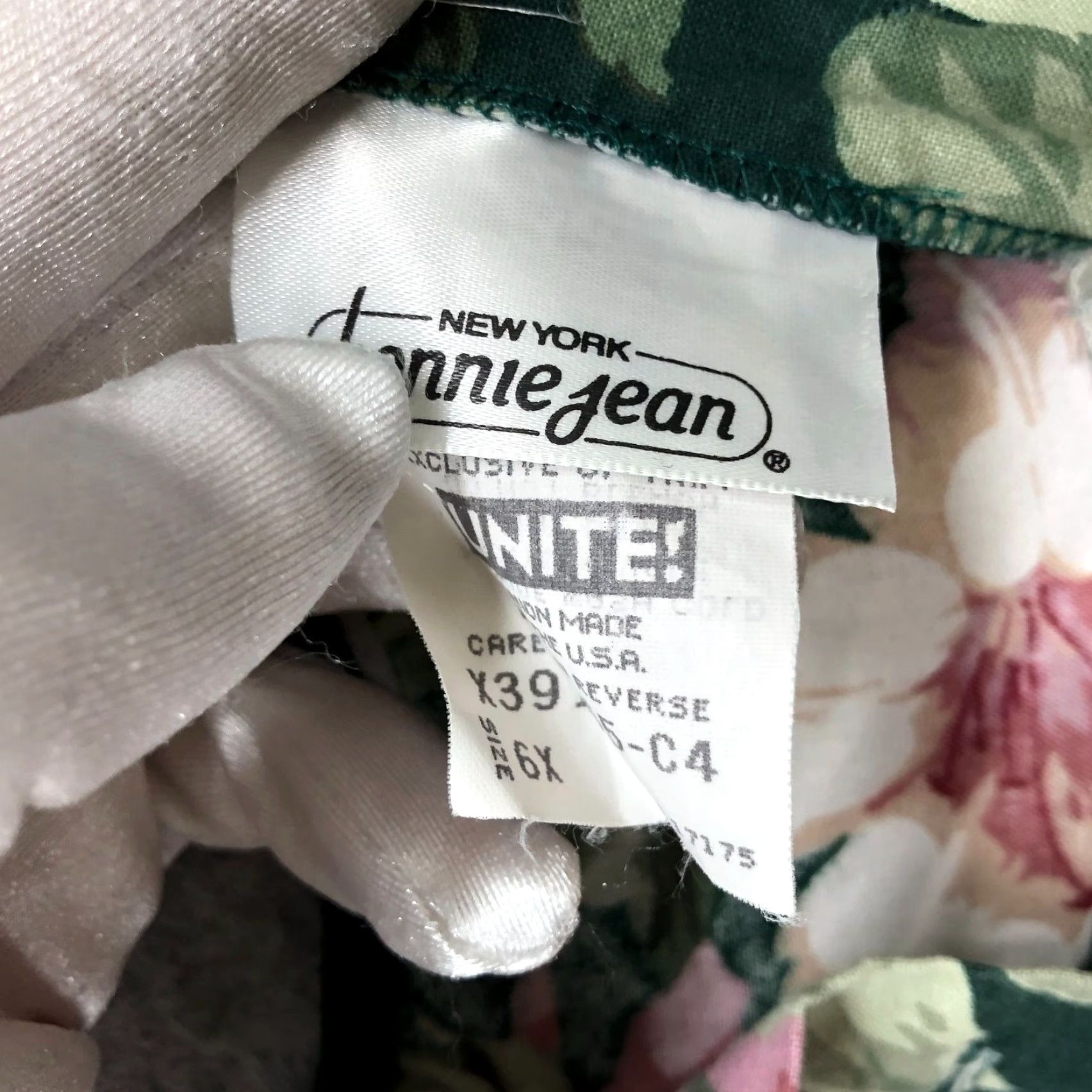 Vintage VINTAGE Bonnie Jean Girls Dress 6X 90s Party Floral Puff Sleeve Tulle Cotton Girls Size US 39 - 6 Thumbnail