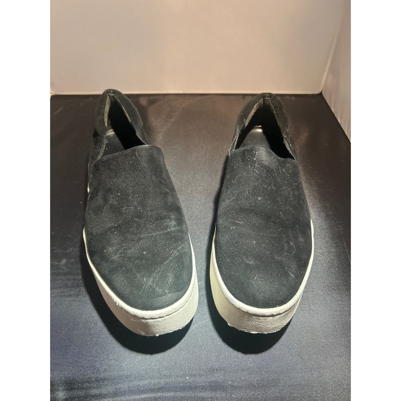 Vince Vince Black Suede Slip On Platform Sneakers US 8.5 EU 38.5 Size US 8.5 / IT 38.5 - 1 Thumbnail