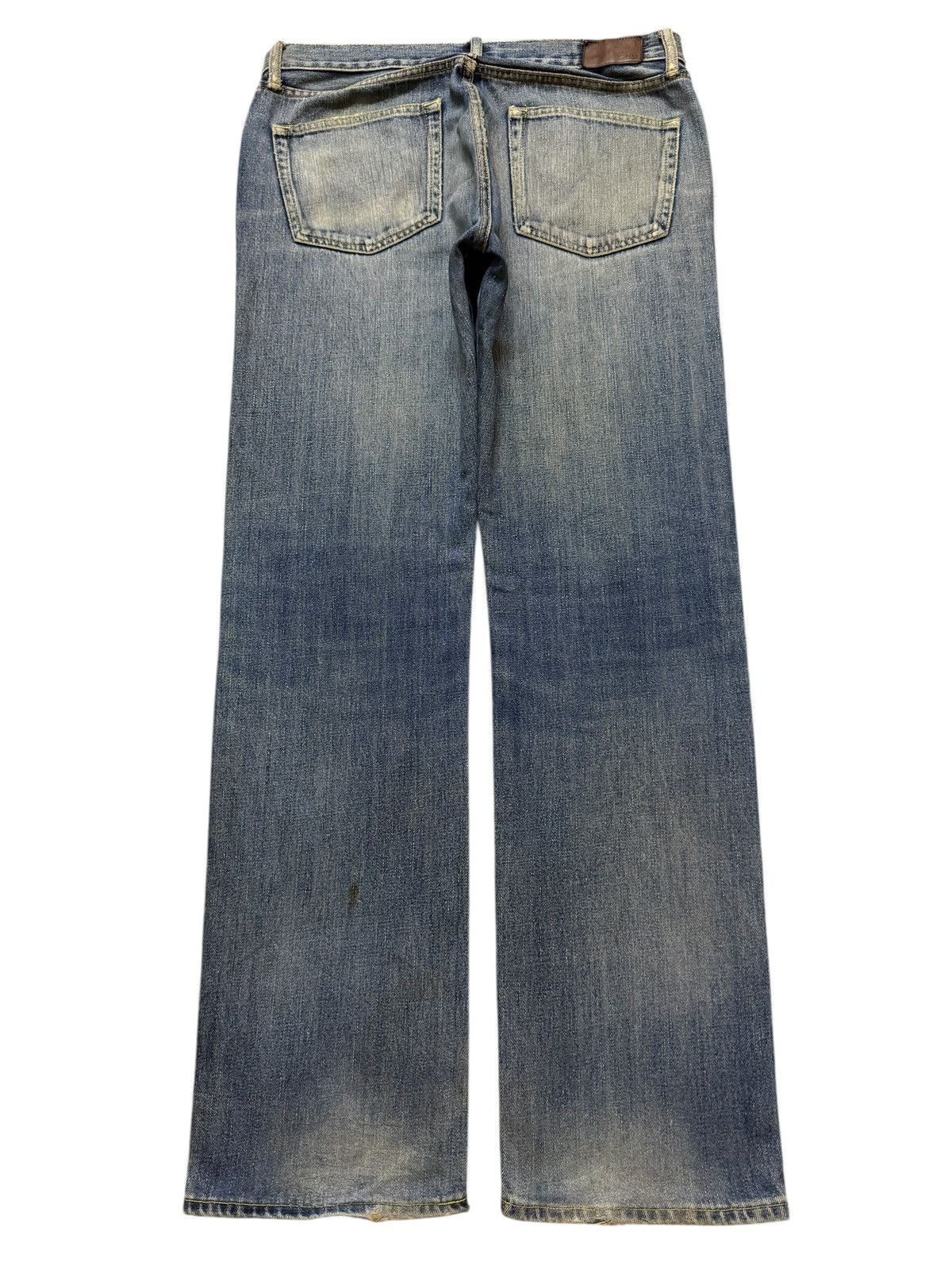 Uniqlo Vintage Y2K Japanese Uniqlo Mud Wash Distressed Straight Leg Size US 34 / EU 50 - 2 Thumbnail
