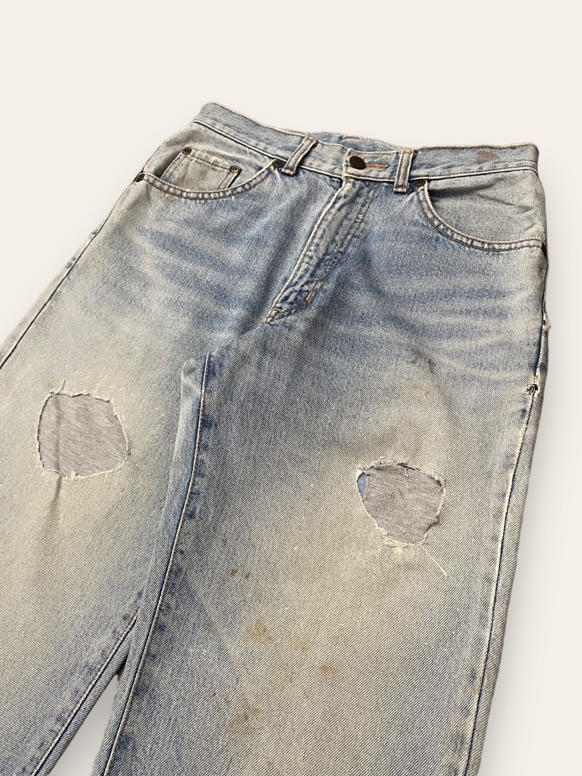 Edwin × Jean Vintage Edwin Japan Sun Wash Patches Distressed Jeans Size US 30 / EU 46 - 4 Thumbnail