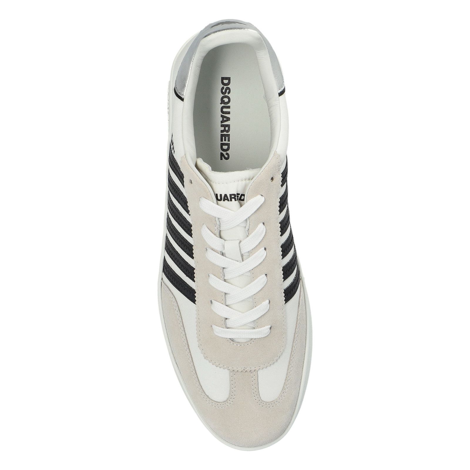 Dsquared2 DSQUARED2 Boxer White Leather Sneakers New And Authentic (Me Size US 6 / EU 39 - 4 Thumbnail