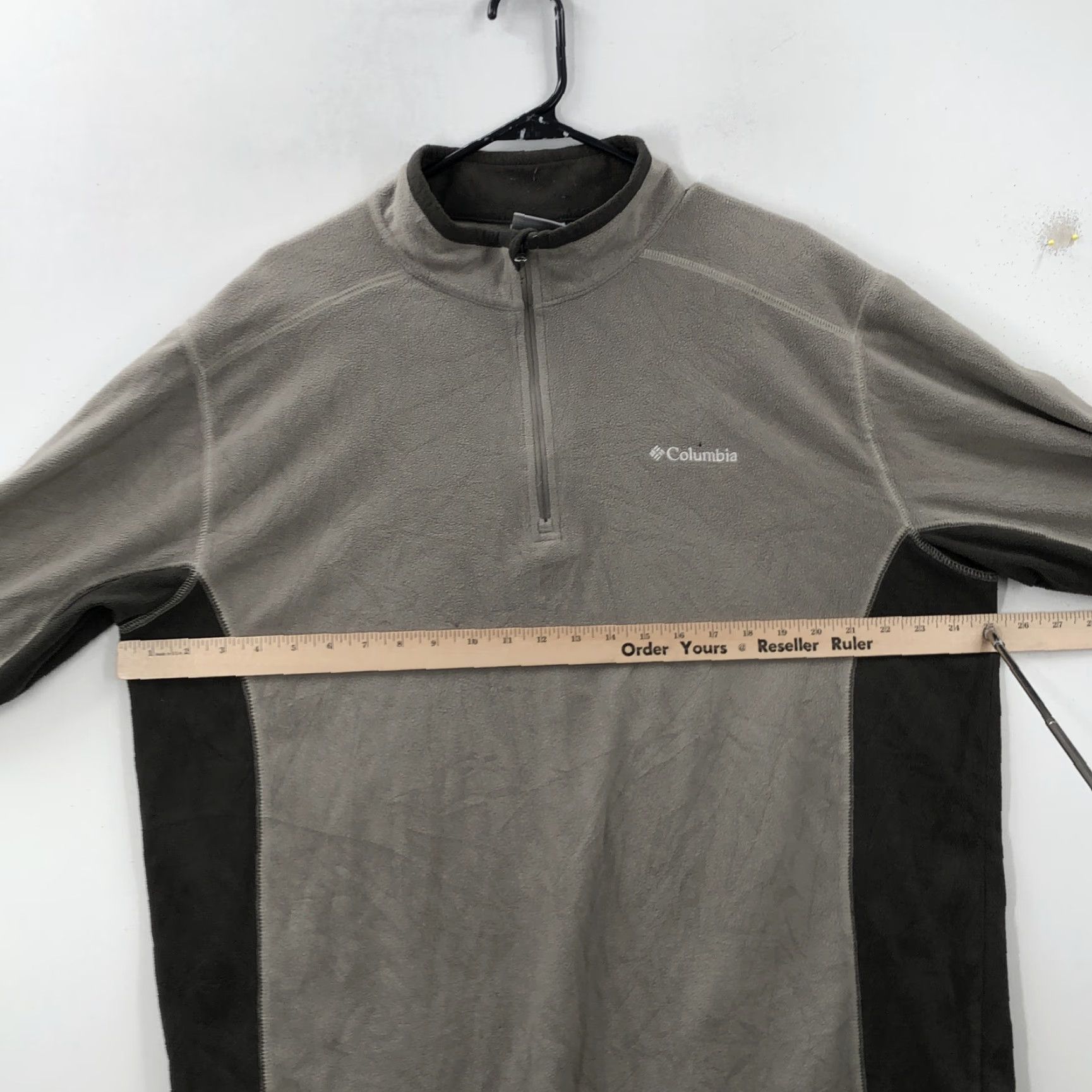 Vintage Columbia Sweatshirt Men XL Gray Black 1/4 Zip Long Sleeve Pullover Outdoor Winter Mock Neck Regular Size XL Mens Size US XL / EU 56 / 4 - 2 Thumbnail