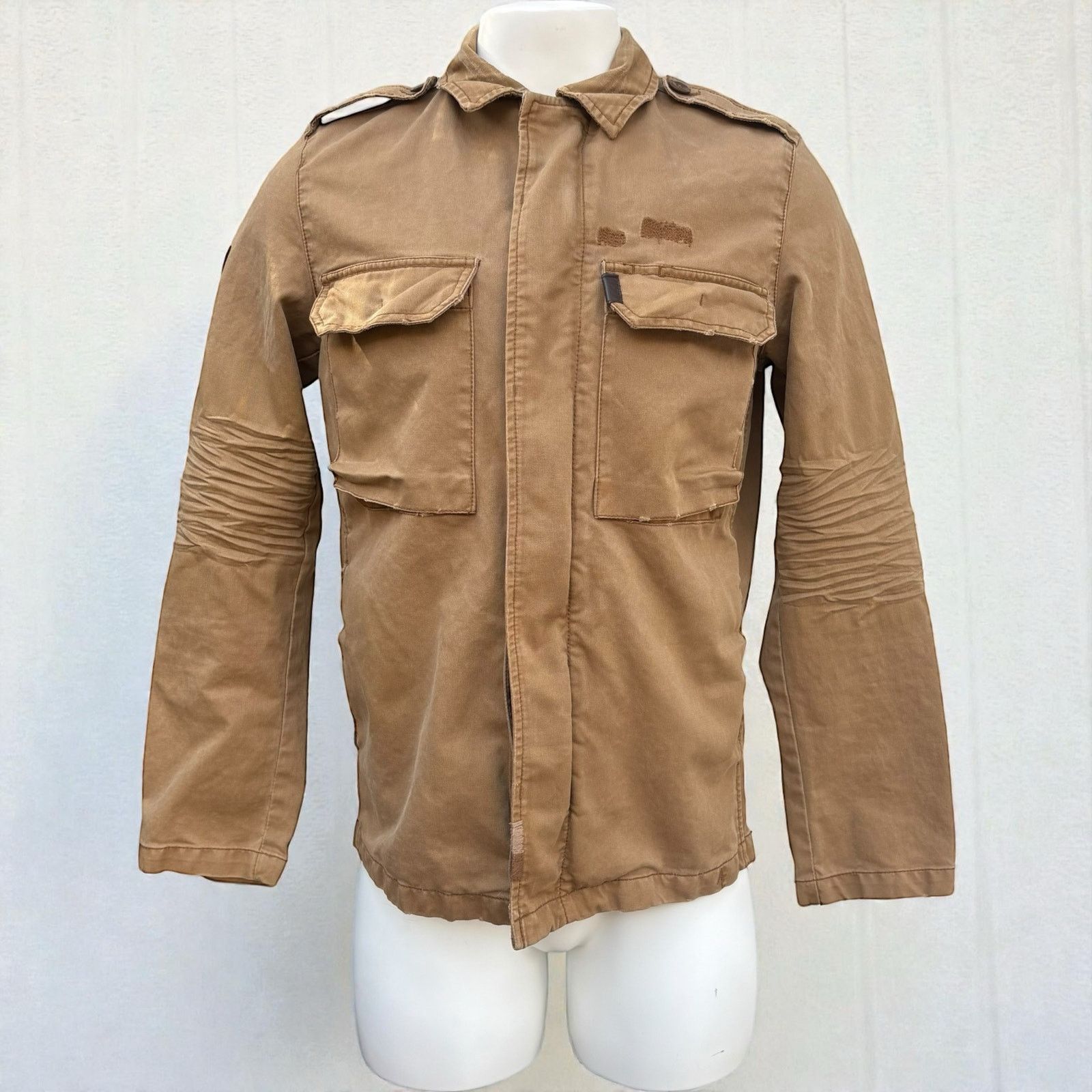 American Eagle Outfitters VTG American Eagle Military Jacket Coat Sm Khaki Tan Size US S / EU 44-46 / 1 - 1 Thumbnail