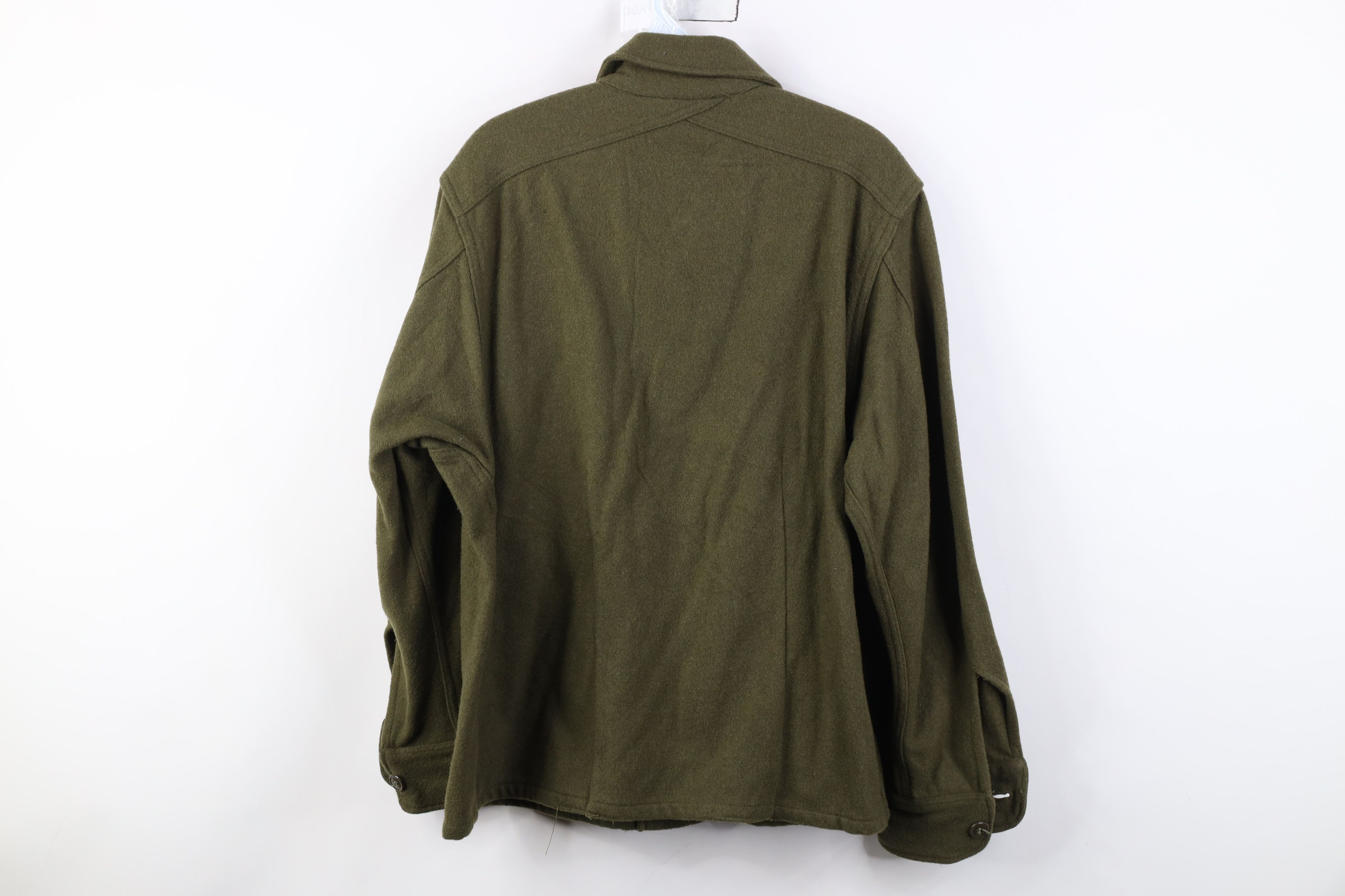 Vintage Vintage 50s Korean War USGI Shirt Jacket Olive Green USA Size US M / EU 48-50 / 2 - 13 Thumbnail