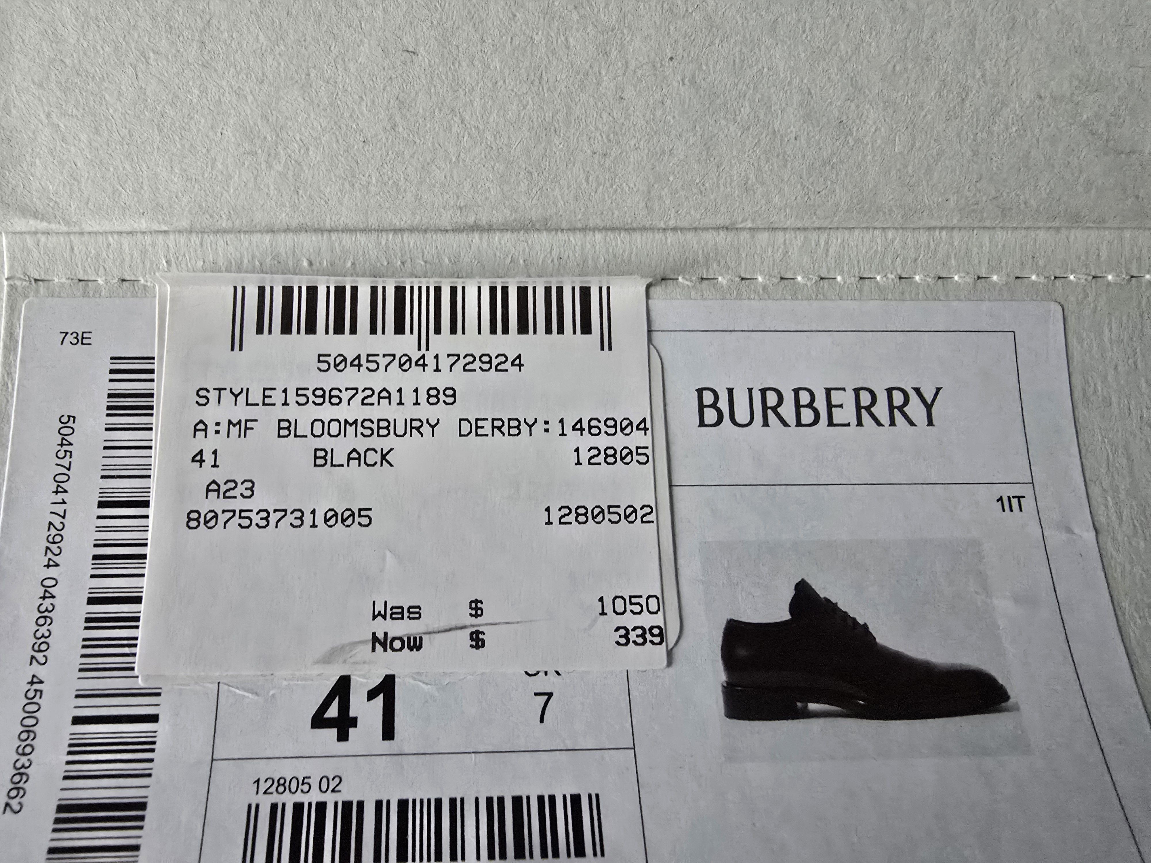 Burberry Burberry Bloomsbury Derby black shoe Size US 8 / EU 41 - 12 Thumbnail