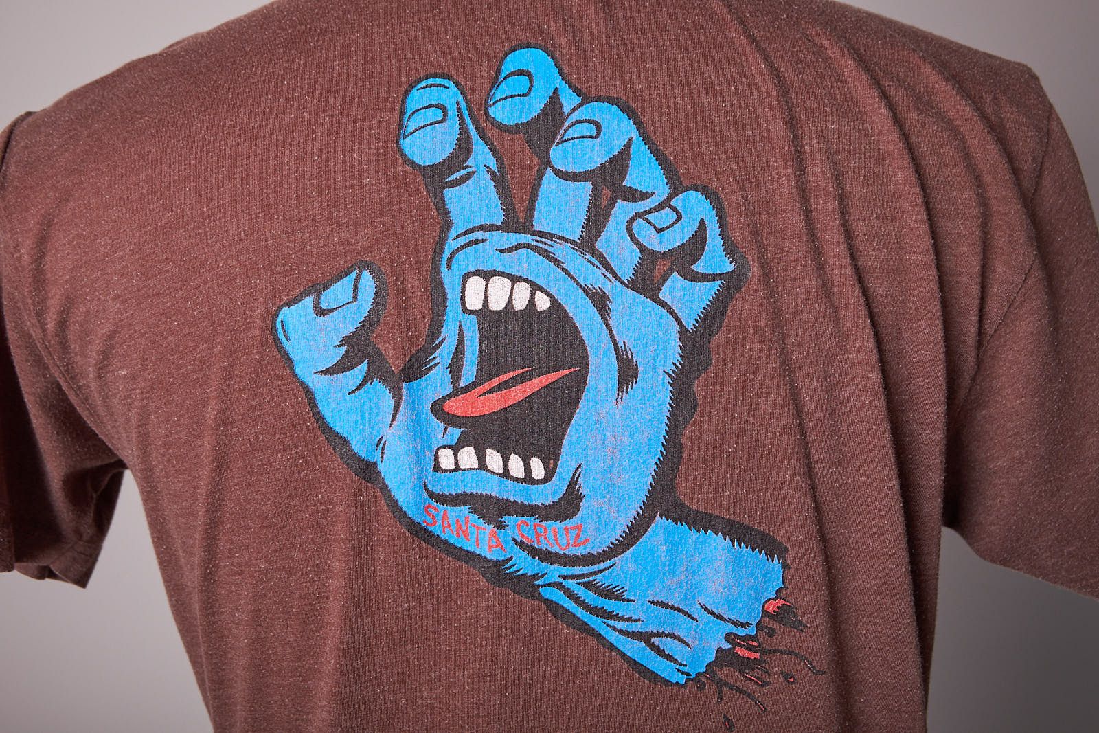 Santa Cruz Skateboards Y2K Santa Cruz Skateboarding Brown Screaming Hand Tee Shirt Size US M / EU 48-50 / 2 - 5 Thumbnail