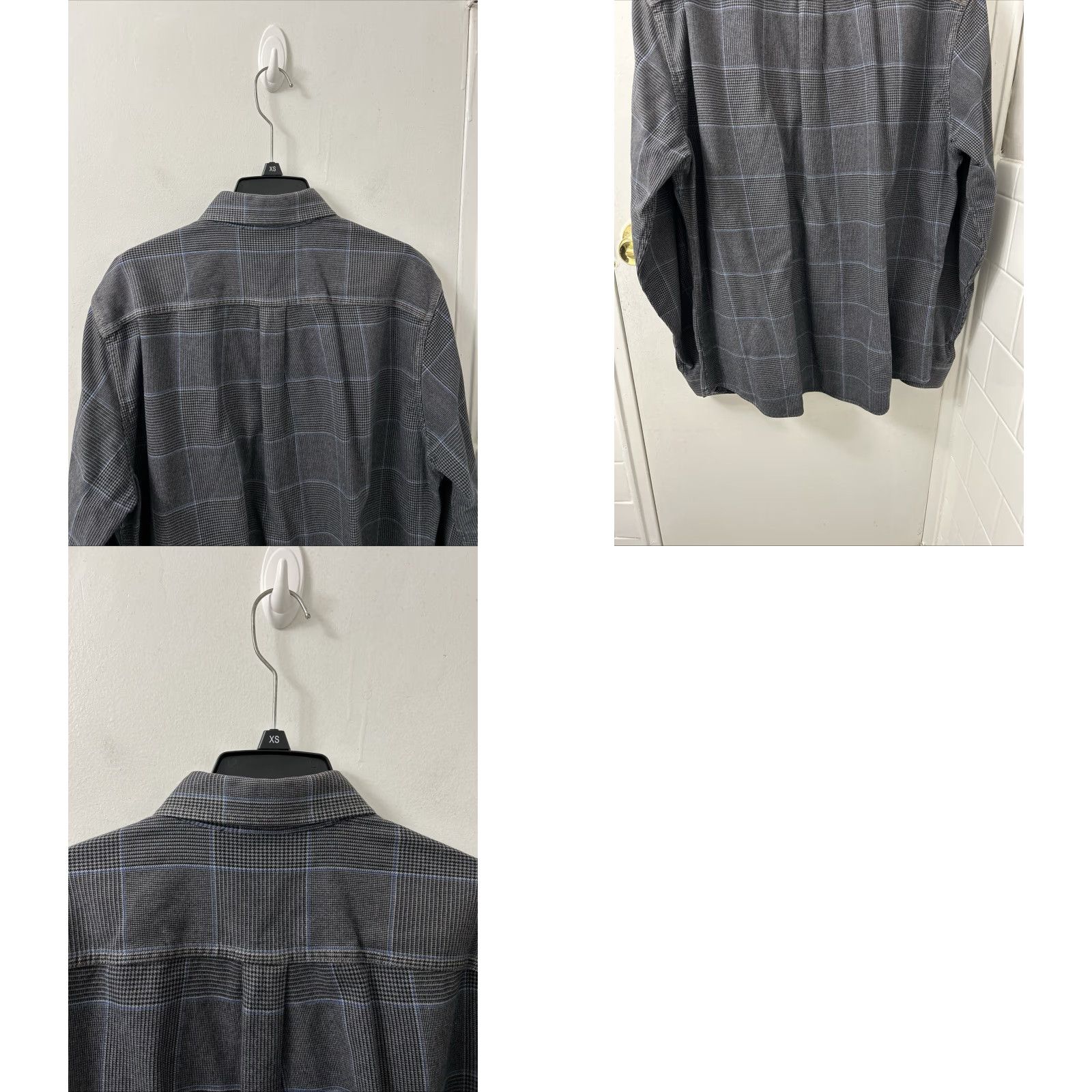 Eddie Bauer Eddie Bauer Shirt Mens Large Gray Houndstooth Plaid Button-Down L/S Casual Workwear Pocketed Collar Button-Up Vintage No Size US L / EU 52-54 / 3 - 9 Thumbnail