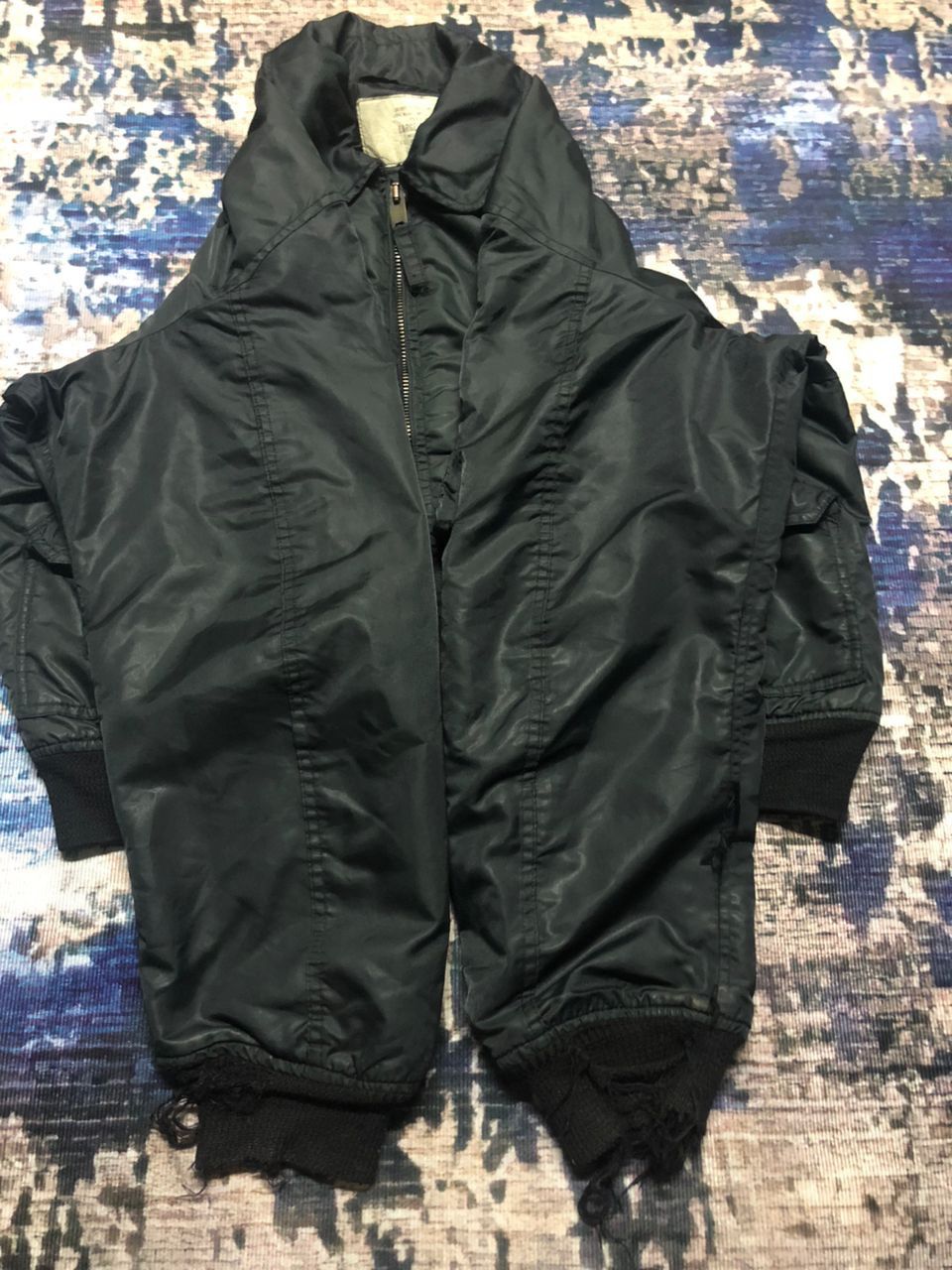 Vintage Vintage 80s CWU 45-P US.Air Force Bomber Jacket Distressed Size US L / EU 52-54 / 3 - 4 Thumbnail