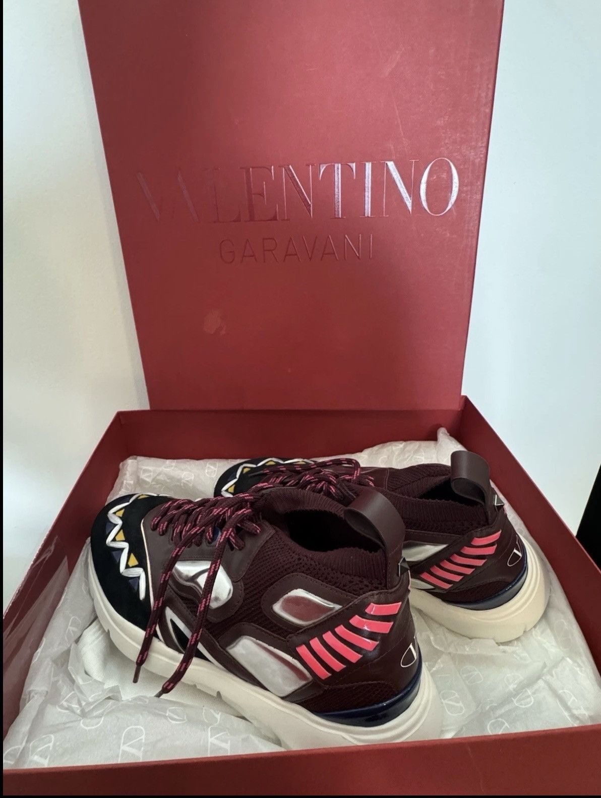 Valentino Valentino Mixed Media Sneakers Size US 10 / EU 43 - 9 Thumbnail