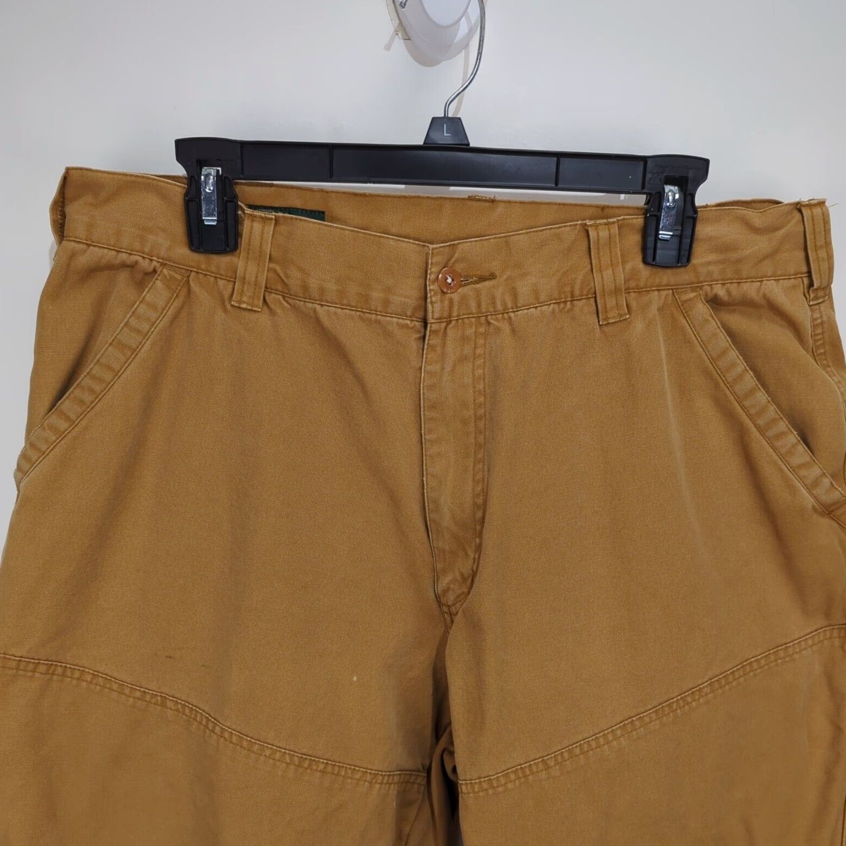 Orvis Orvis Mens Work Pants Tan Cotton Canvas Flat Front Pockets 36x30 Size US 36 / EU 52 - 2 Thumbnail