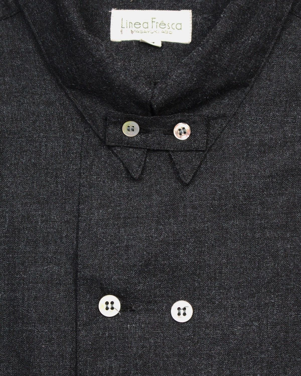 Japanese Brand 1990S LINEA FRESCA BY MASAYUKI ABO DOUBLE POCKET WOOL SHIRT Size US M / EU 48-50 / 2 - 4 Thumbnail